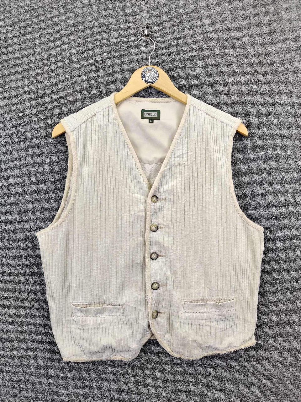 Vintage 90s Uniqlo Corduroy Button Ups Vest