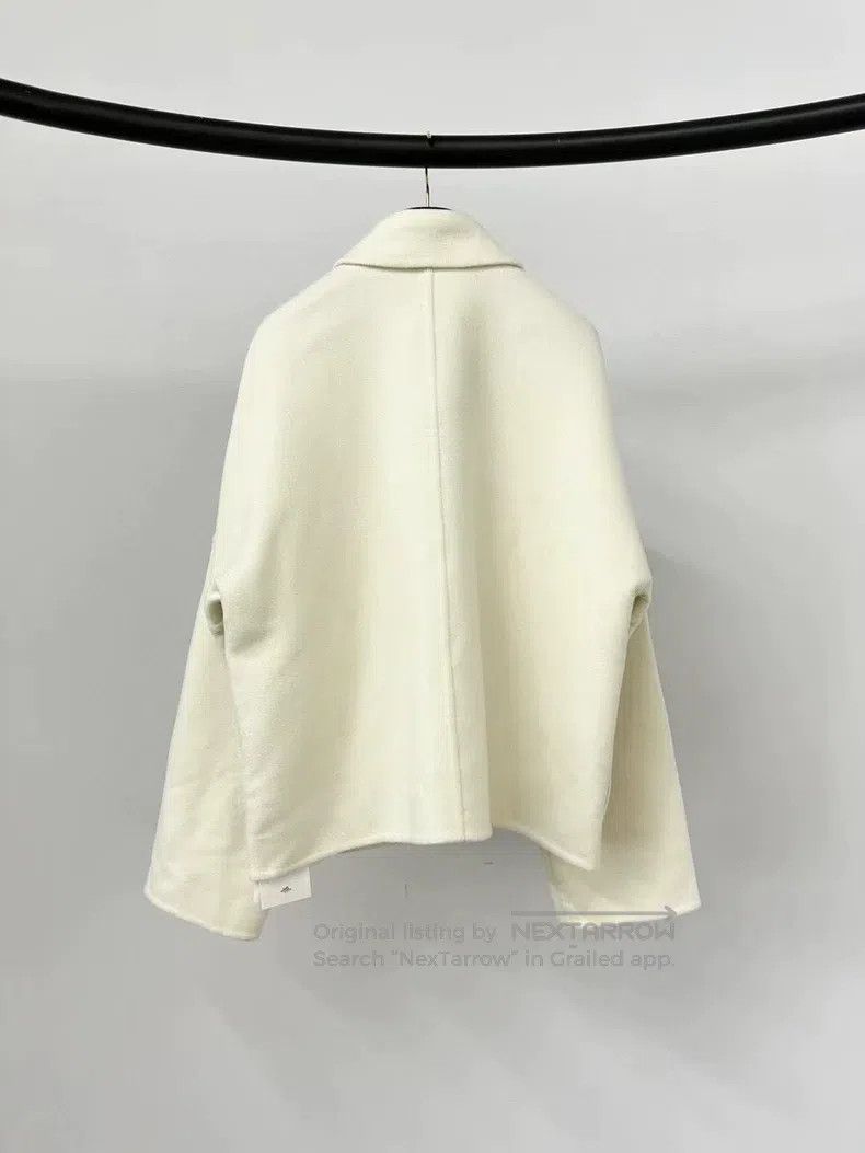 Hermes Hermes White cashmere coat Size XS / US 0-2 / IT 36-38 - 5 Thumbnail