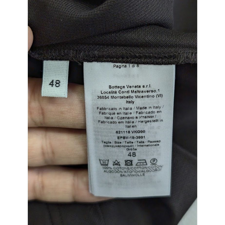 Bottega Veneta o1rshd1 Polo Dry Piquet in Dark Brown Size US M / EU 48-50 / 2 - 16 Thumbnail