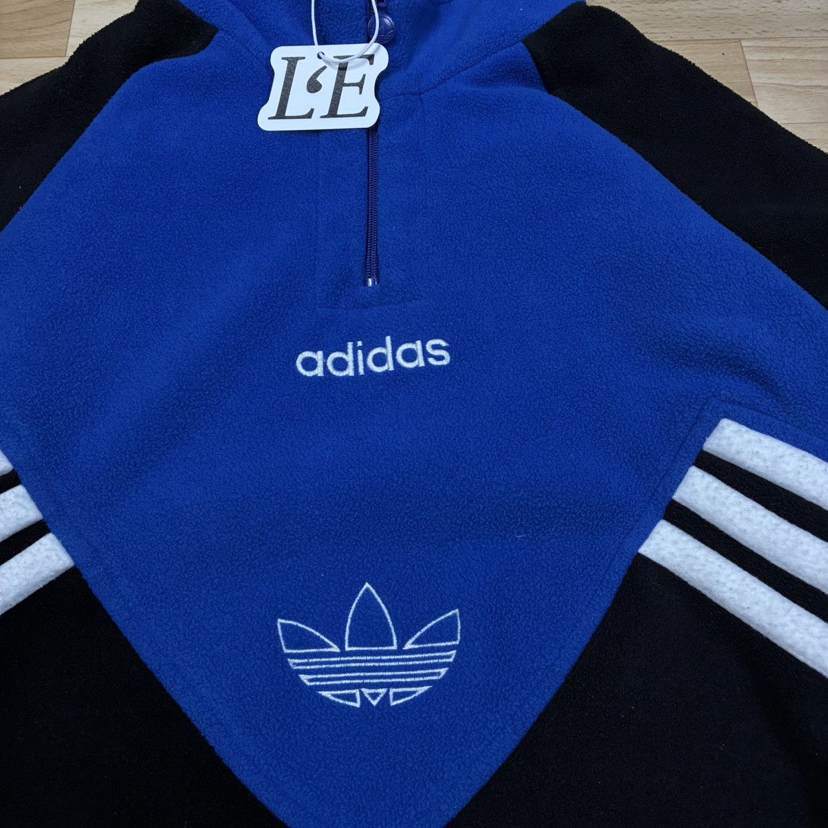 Adidas Mens Adidas Vintage 90s Fleece Jacket Size L Size US L / EU 52-54 / 3 - 2 Thumbnail
