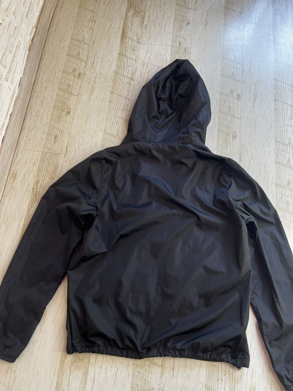 Valentino Valentino Black Nylon Windbreaker Jacket Size US S / EU 44-46 / 1 - 7 Thumbnail