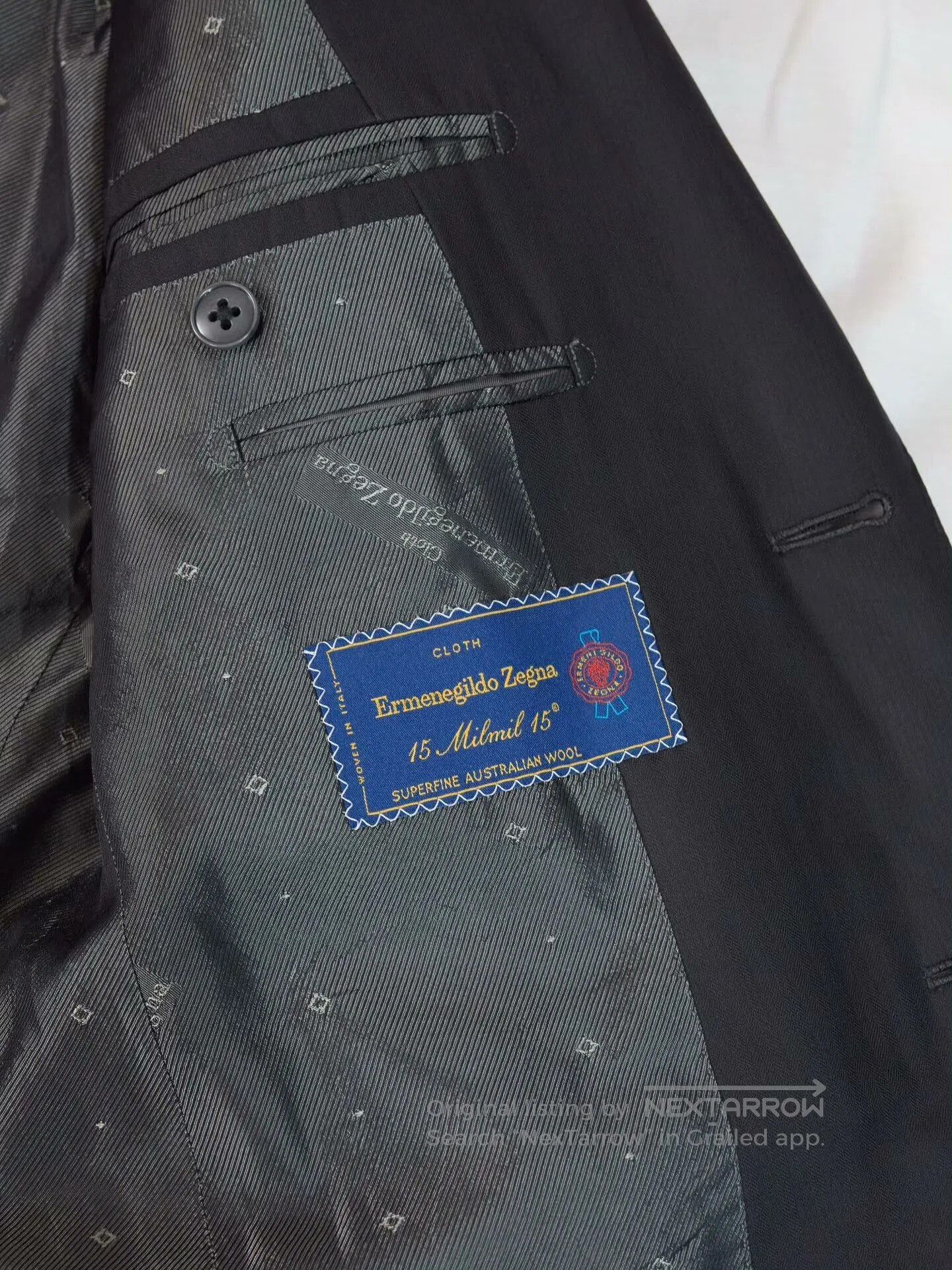 Ermenegildo Zegna Zegna Black Wool Custom Suit. Size US S / EU 44-46 / 1 - 8 Thumbnail