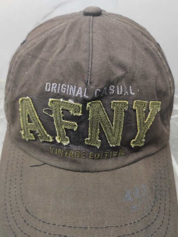 Japanese Brand Vintage AFNY Distressed Cap Hat Size ONE SIZE - 3 Thumbnail