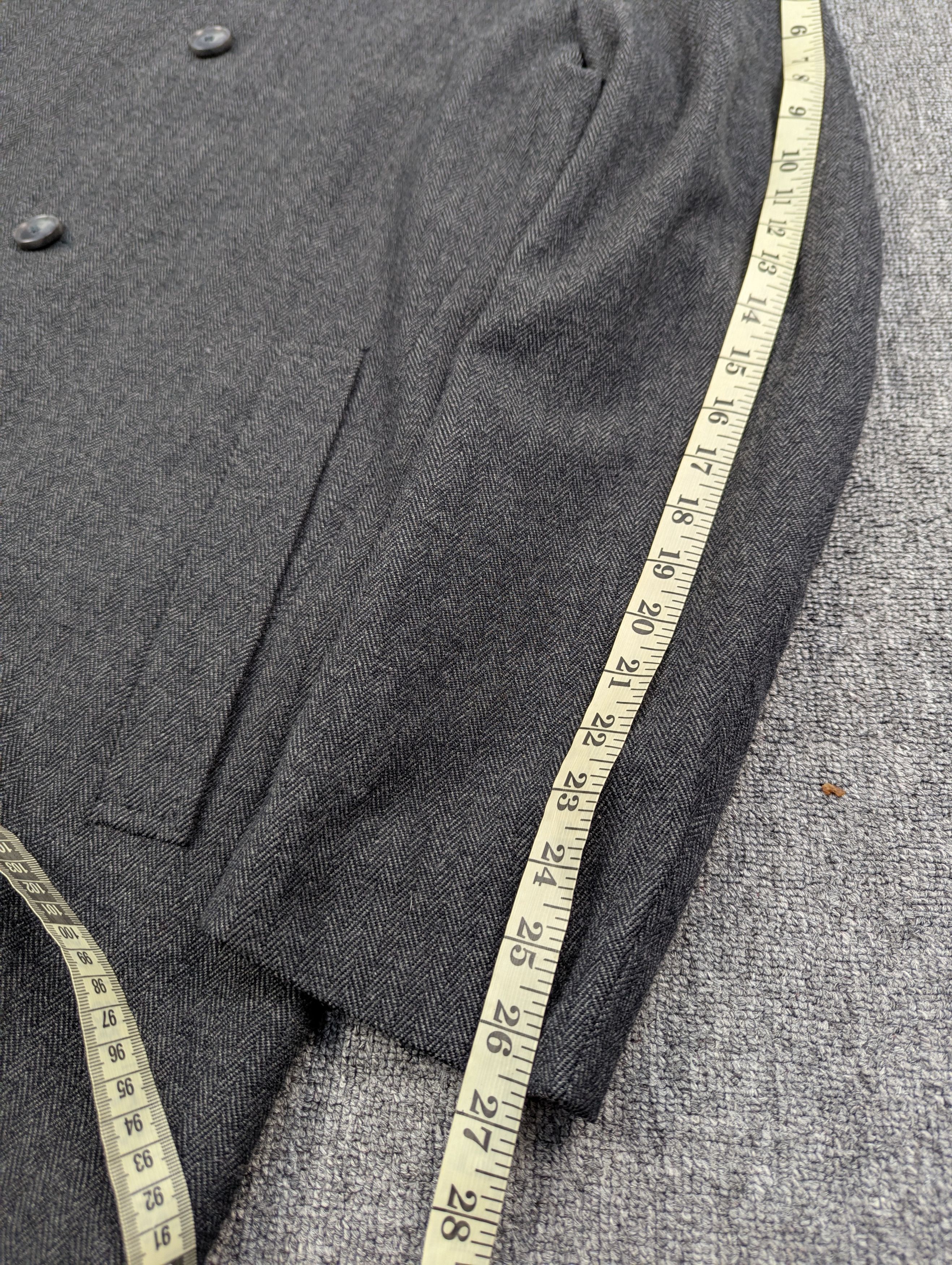 Hugo Boss Boss By Hugo Boss Herringbone Wool Long Coat Jacket Size US M / EU 48-50 / 2 - 17 Thumbnail