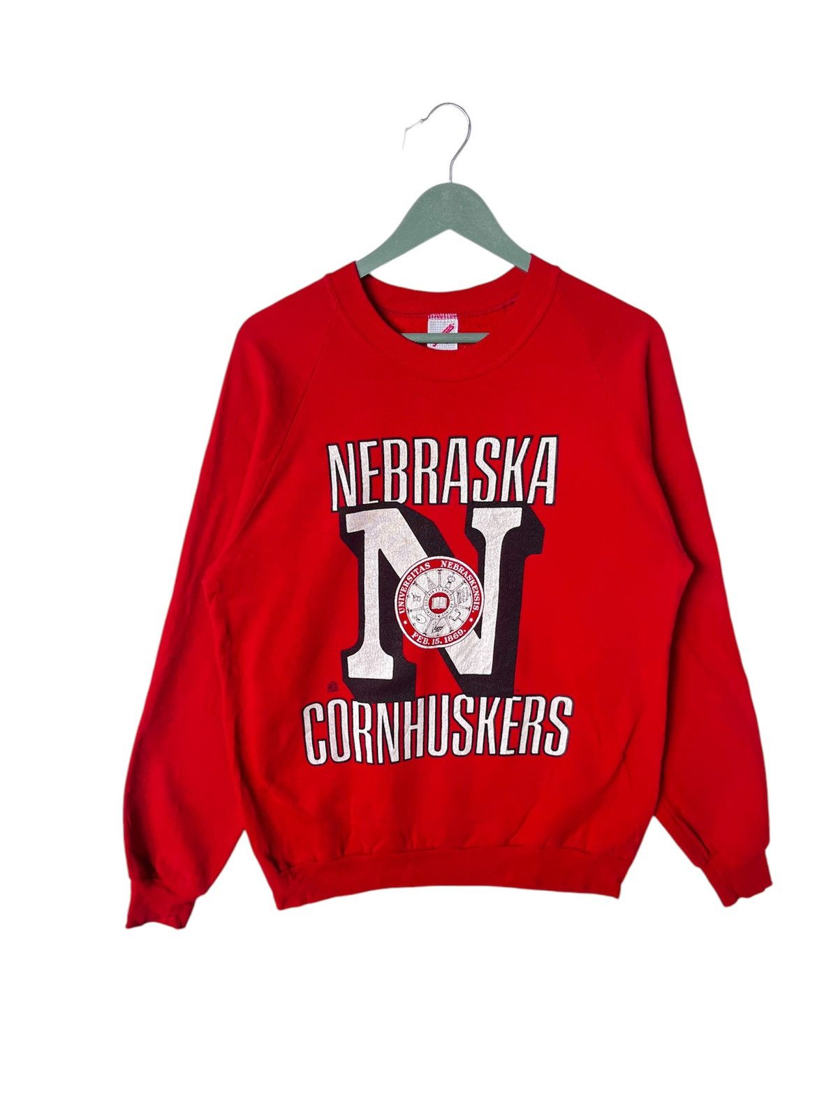 Jerzees Vintage 90s University Nebraska Sweatshirt Size US L / EU 52-54 / 3 - 1 Thumbnail