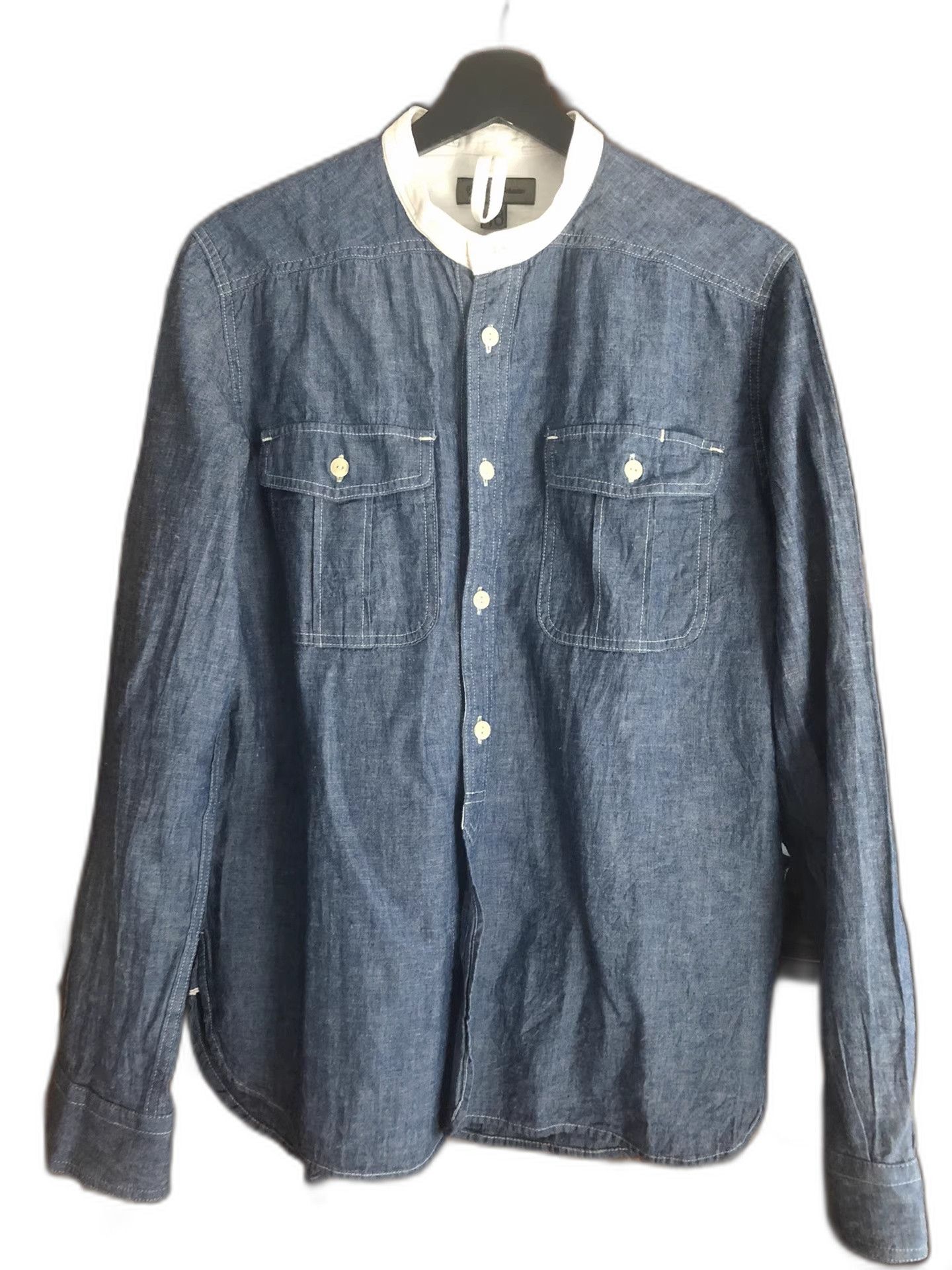 Nigel Cabourn Nigel Cabourn Indigo Dyed Selvedge Shirt Size US M / EU 48-50 / 2 - 1 Thumbnail