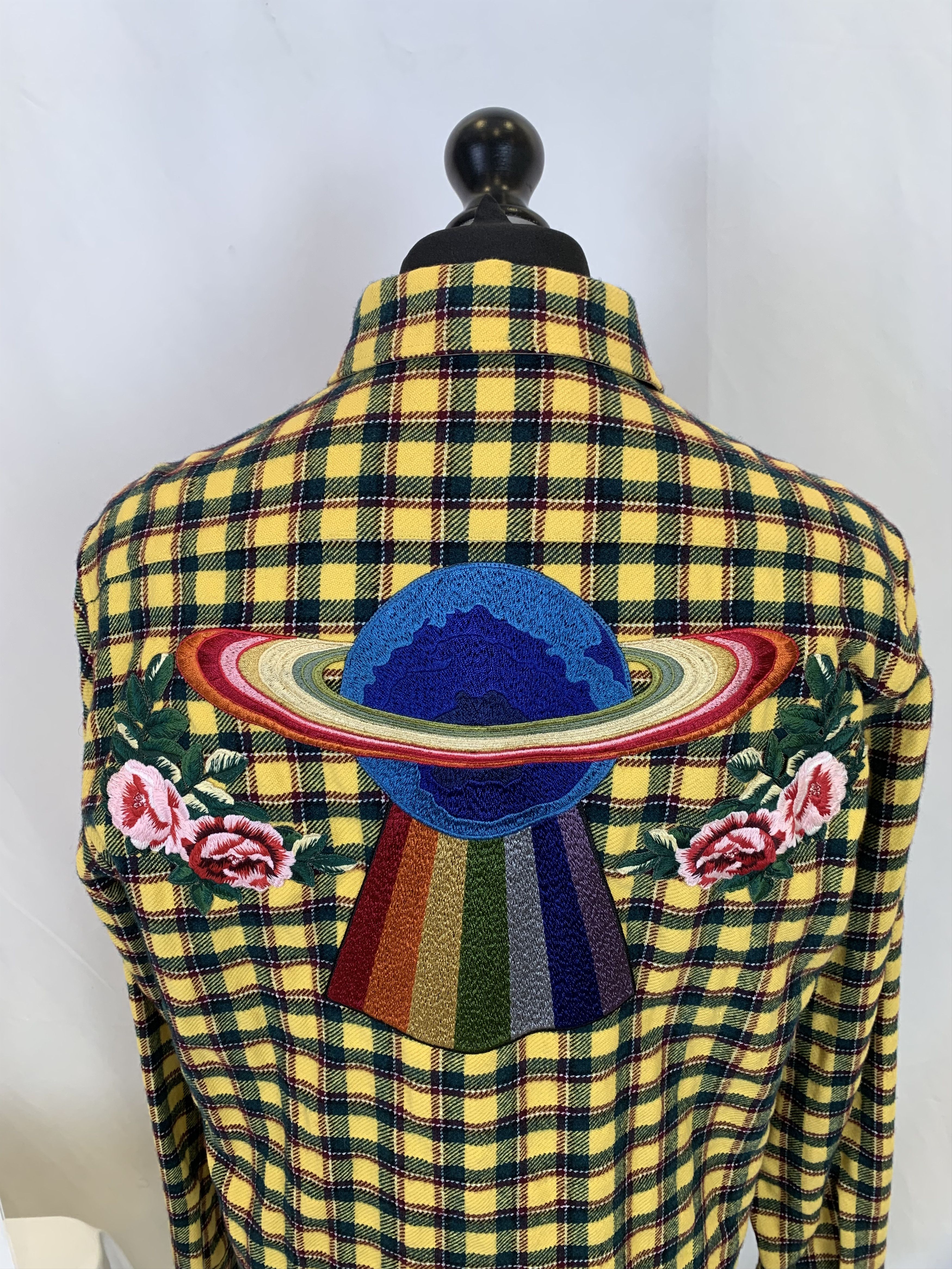 Gucci Gucci UFO Yellow Checked Shirt Size US L / EU 52-54 / 3 - 10 Thumbnail