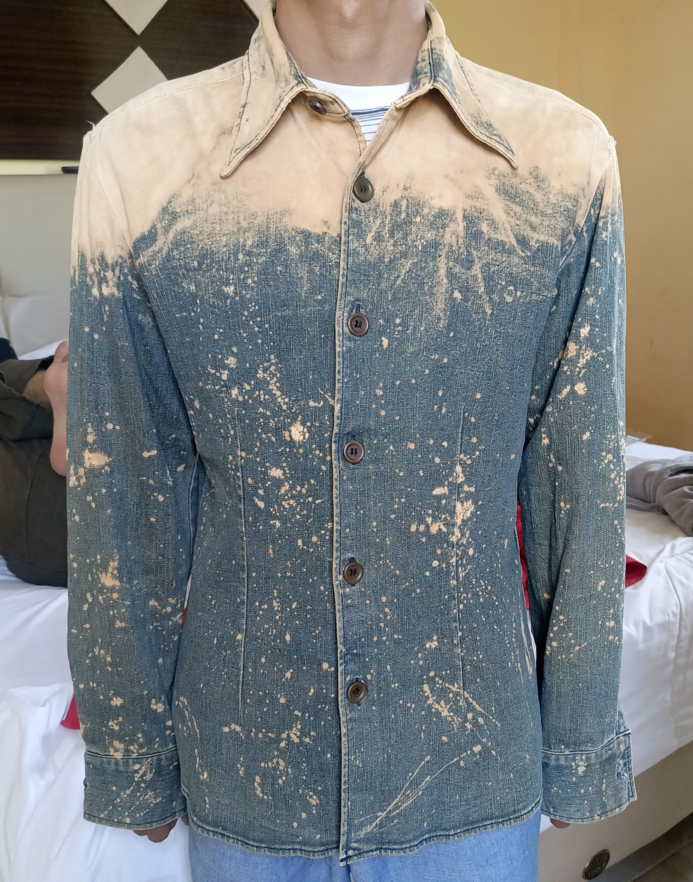 Tornado Mart GRADIENT Mud Max Wash Distressed Denim Size L / US 10 / IT 46 - 2 Thumbnail