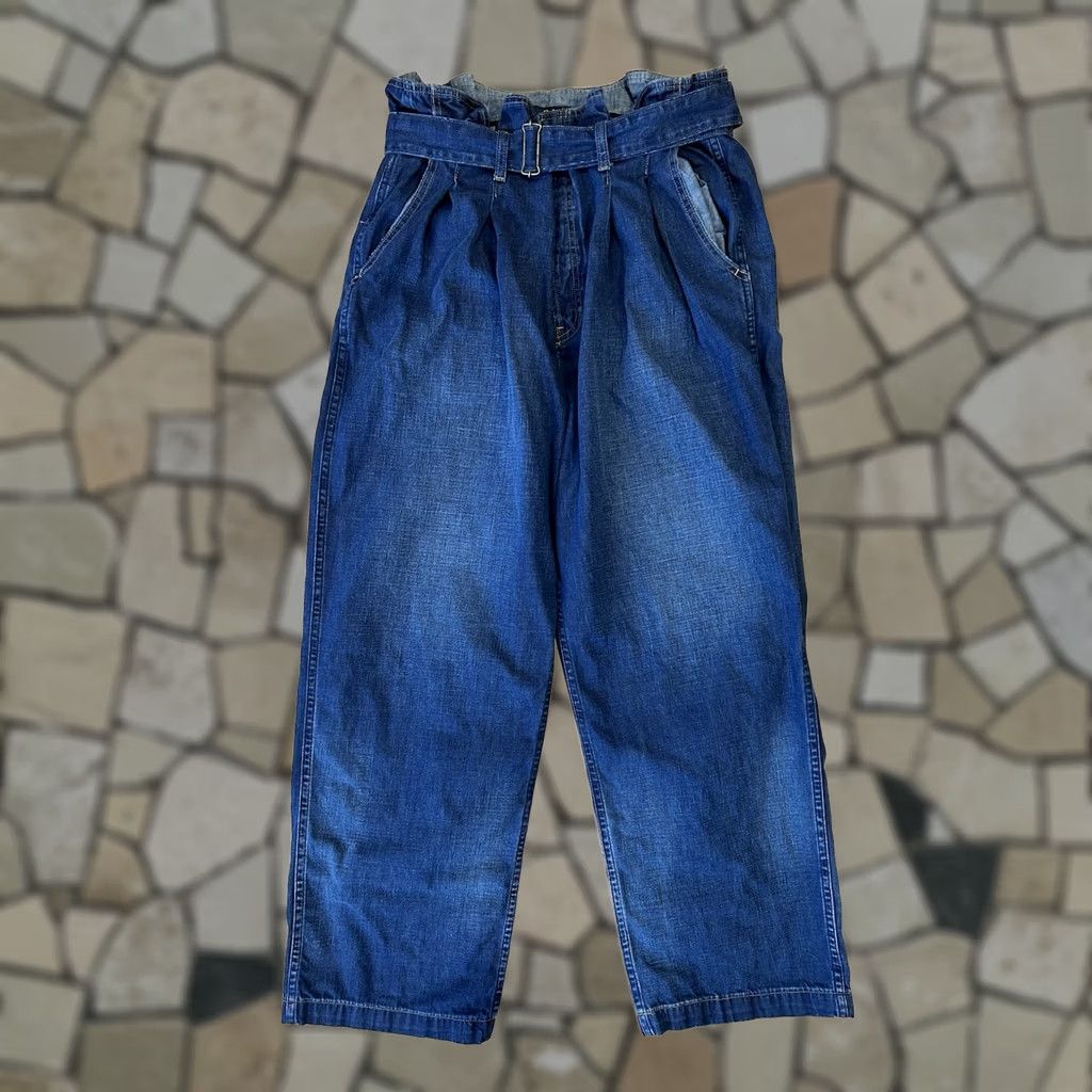 Polo Ralph Lauren Polo Ralph Lauren Indigo Paperbag Belted Jean High Rise Women’s 31x29 Blue Denim 100% Cotton Slim Relaxed Vintage: No Womens Jeans Size 24" / US 00 / IT 34 - 1 Thumbnail