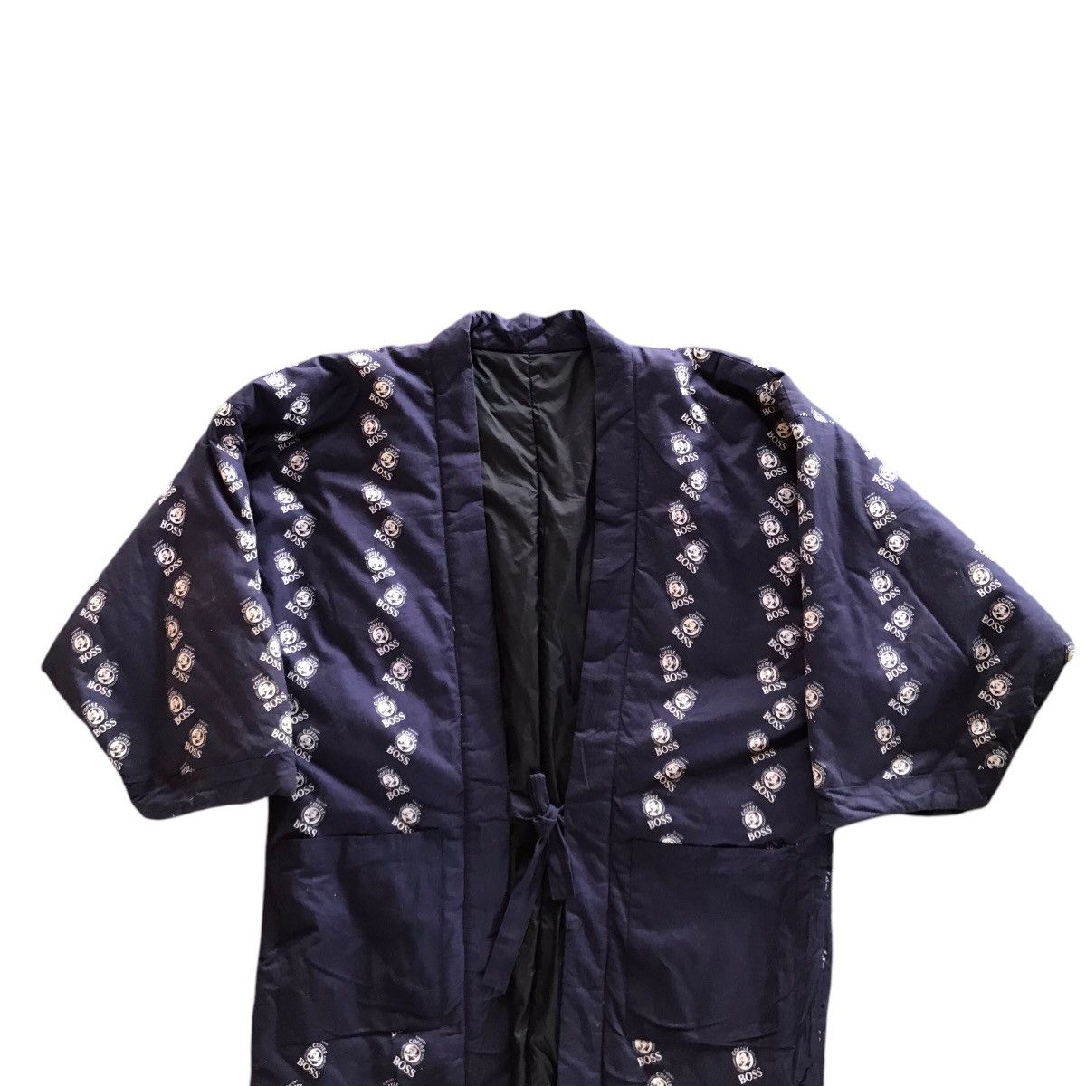 Japanese Brand Vintage Suntory Coffee Boss Cardigan Kimono Hanten ful print Size US L / EU 52-54 / 3 - 2 Thumbnail
