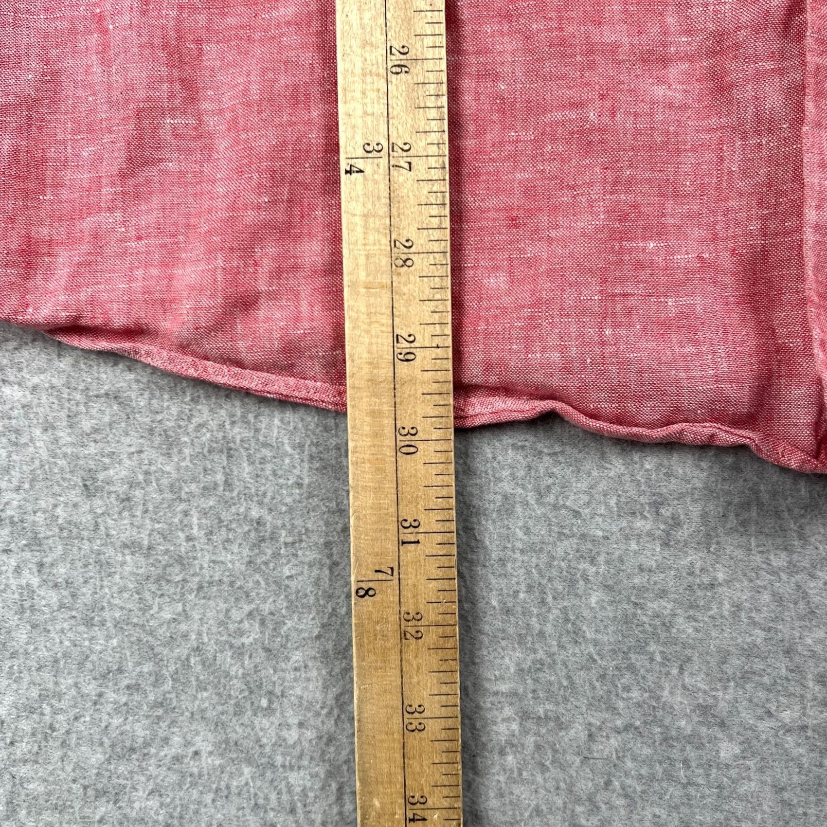 UNTUCKit UNTUCKit Eberle 100% Linen Long Sleeve Button Shirt 2XL Slim Men Red Lightweight -Vintage Size US XXL / EU 58 / 5 - 6 Thumbnail