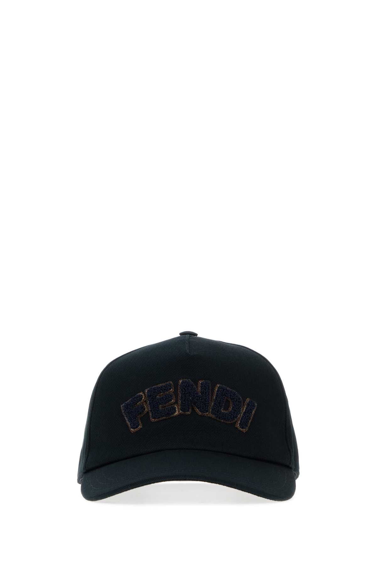 Fendi Midnight Blue Canvas Baseball Cap Size ONE SIZE - 1 Thumbnail