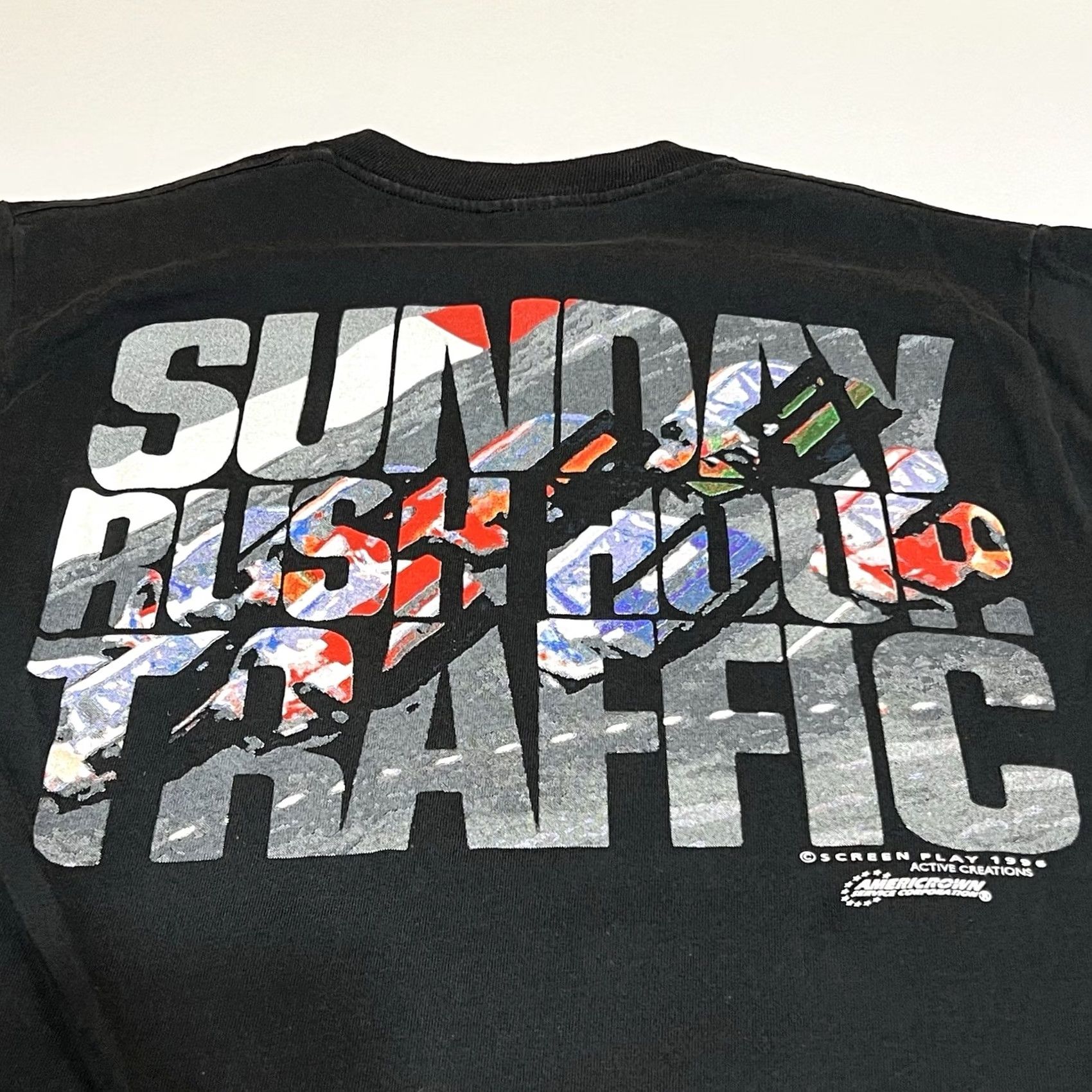 Delta VINTAGE NASCAR Daytona International Speedway Delta T-Shirt Men M 1996 Black Cotton Short Sleeve Crew Neck 90s Sports Racing Nascar USA Double-Sided Size US M / EU 48-50 / 2 - 4 Thumbnail