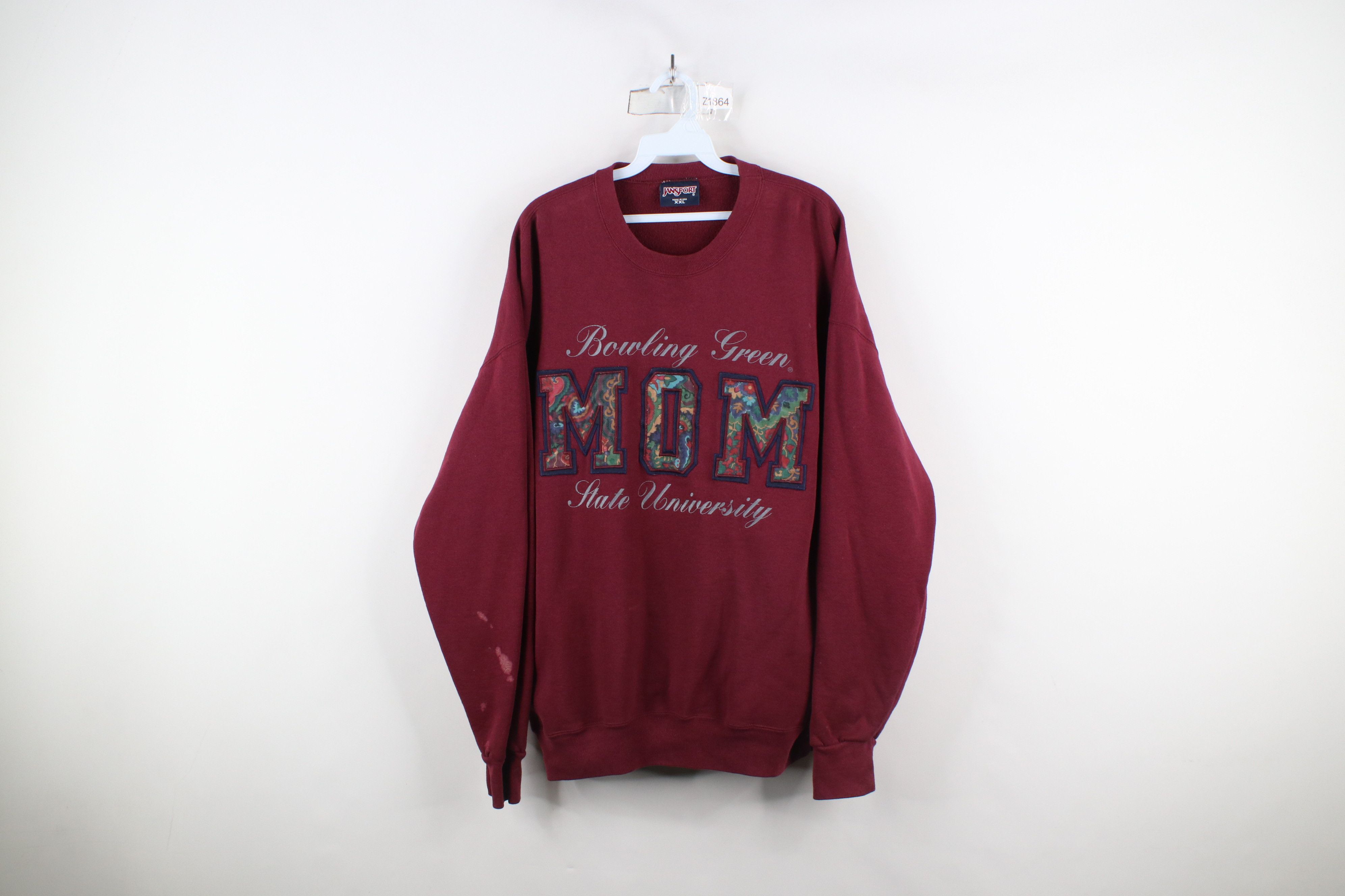 Vintage Vintage 90s Green State University Mom Sweatshirt USA Size XXL / US 16-18 / IT 52-54 - 1 Thumbnail