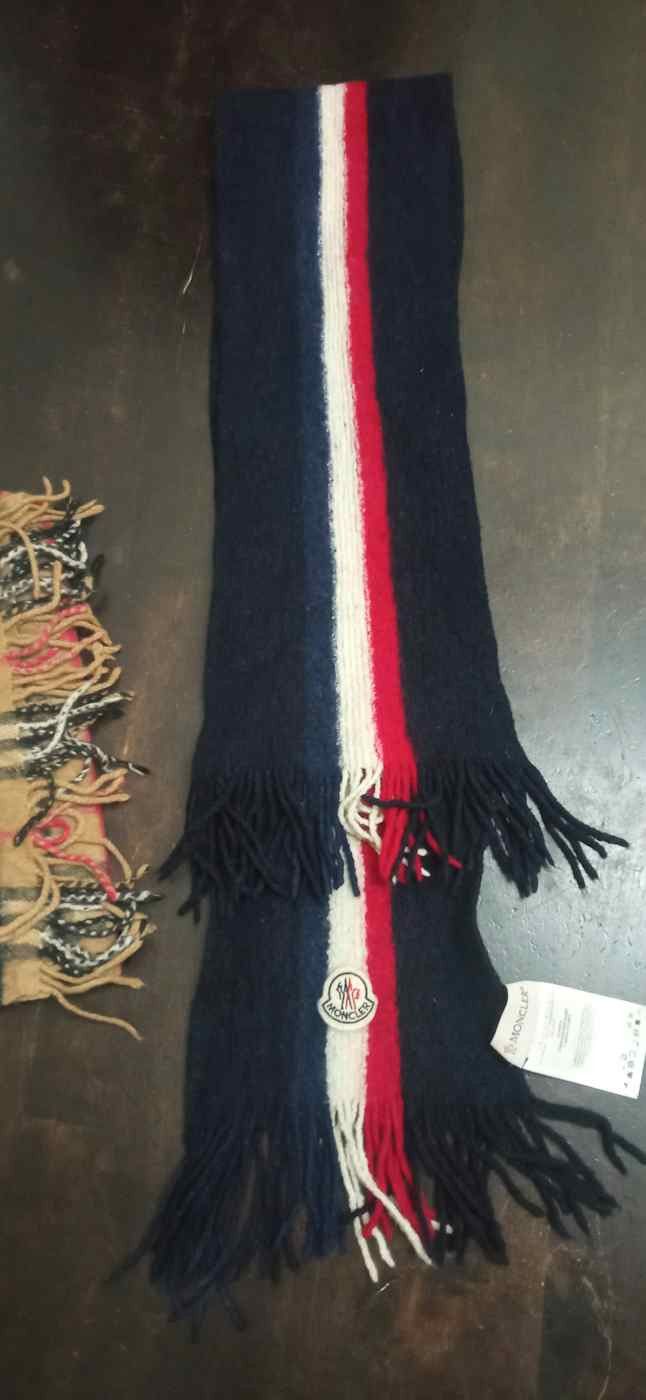 🔥🔥 Rare Moncler Tricolour Knit wear Wool scarf