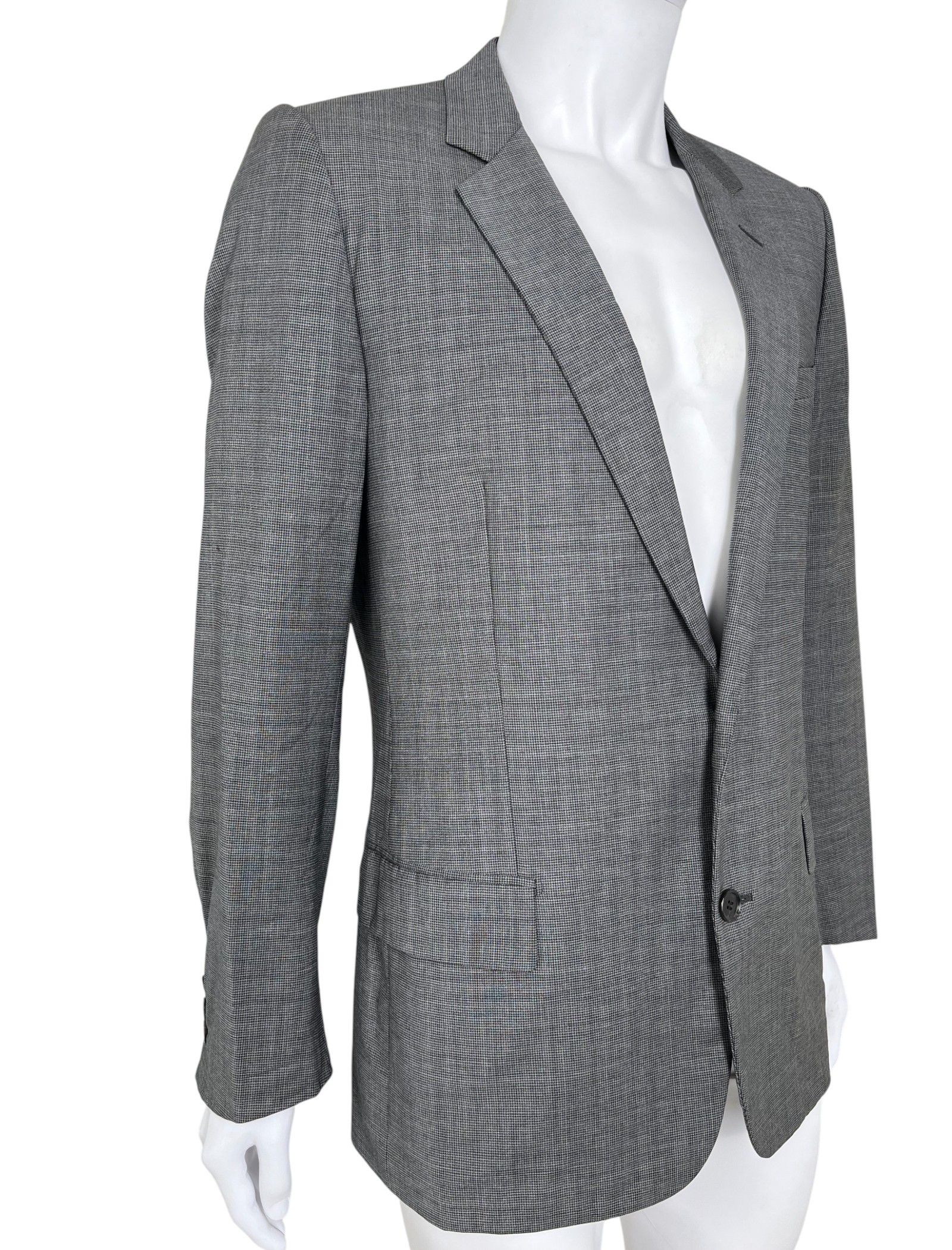 Dior by Kris Van Assche F/W 2008 Grey Wool Blazer Size 52R - 5 Thumbnail