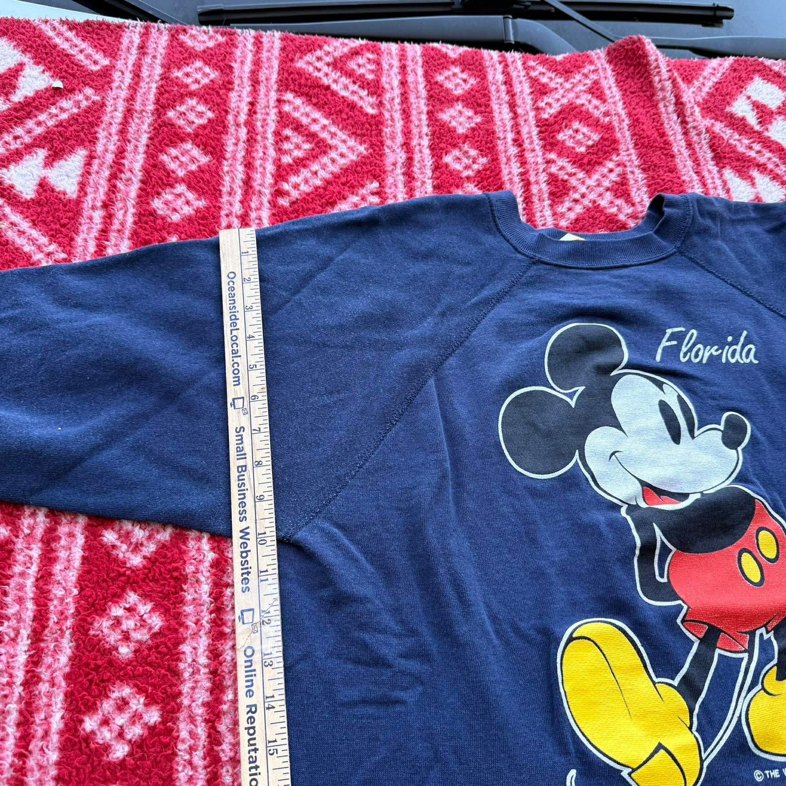 Velva Sheen VTG 80s Mickey Mouse Florida Sweatshirt Velva Sheen XL Size US XL / EU 56 / 4 - 7 Thumbnail