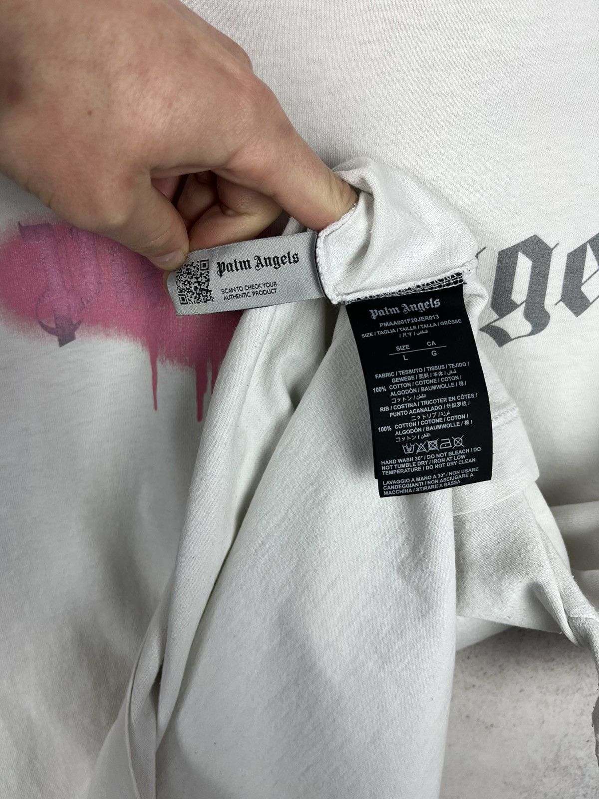Palm Angels Palm Angels Miami Spray Paint T-Shirt Rare Retro Hype Y2K Size US L / EU 52-54 / 3 - 8 Thumbnail