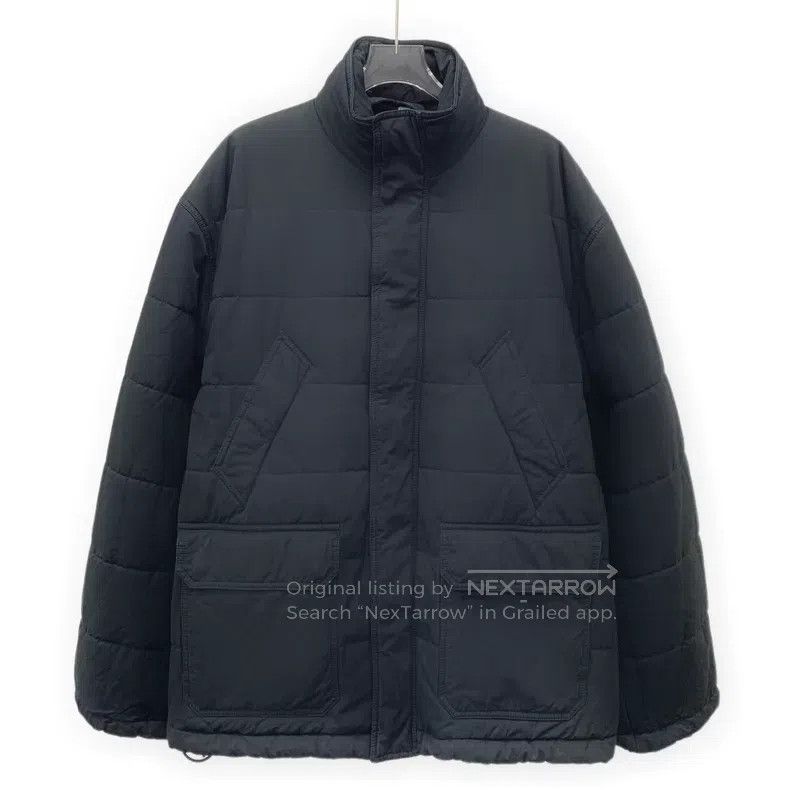 Balenciaga Balenciaga Black Logo Embroidered Collar Cotton Jacket Size US S / EU 44-46 / 1 - 1 Thumbnail