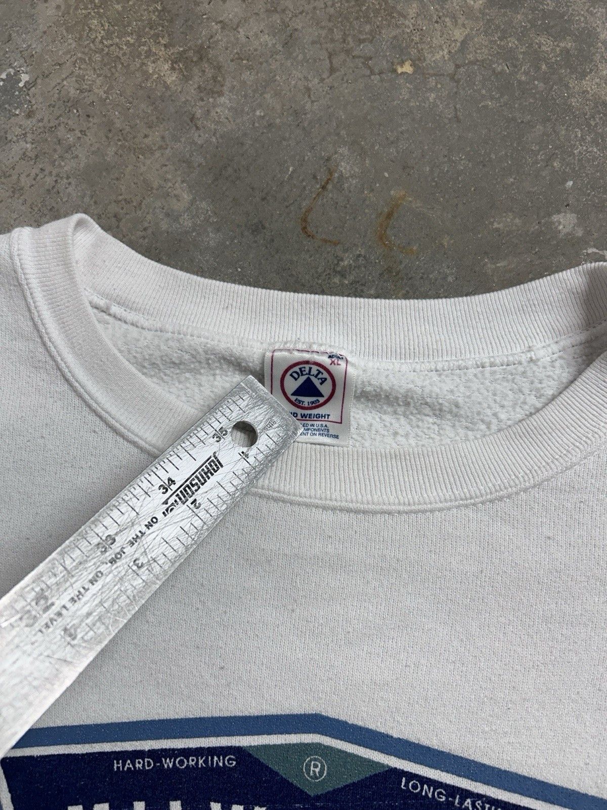 Vintage Vintage 90’s Milwaukee Denim.Co Pullover Sweatshirt Size XL Size US XL / EU 56 / 4 - 3 Thumbnail