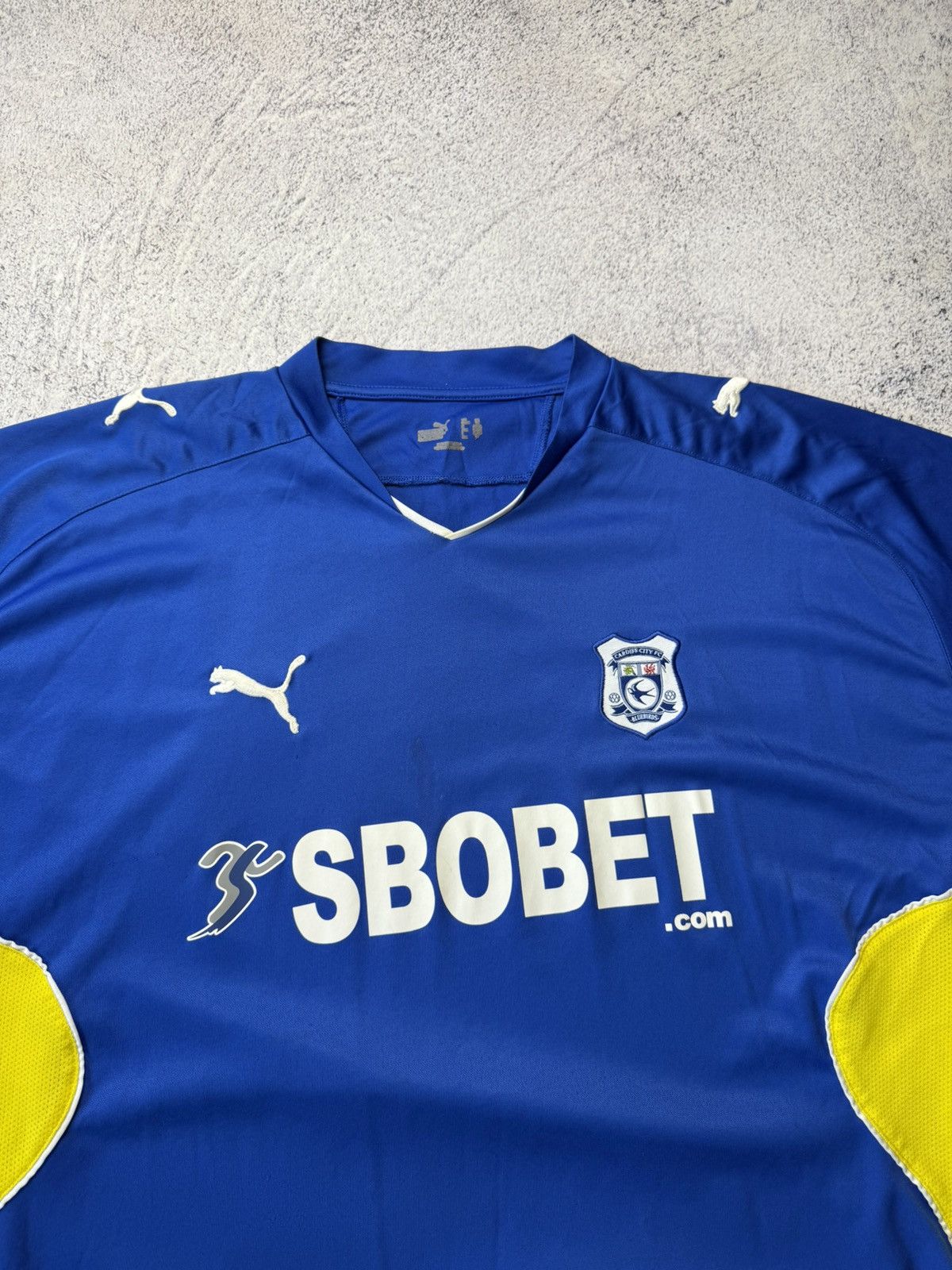 Puma Vintage Puma Cardiff City 2009/10 Home Shirt Soccer Jersey Size US XL / EU 56 / 4 - 5 Thumbnail