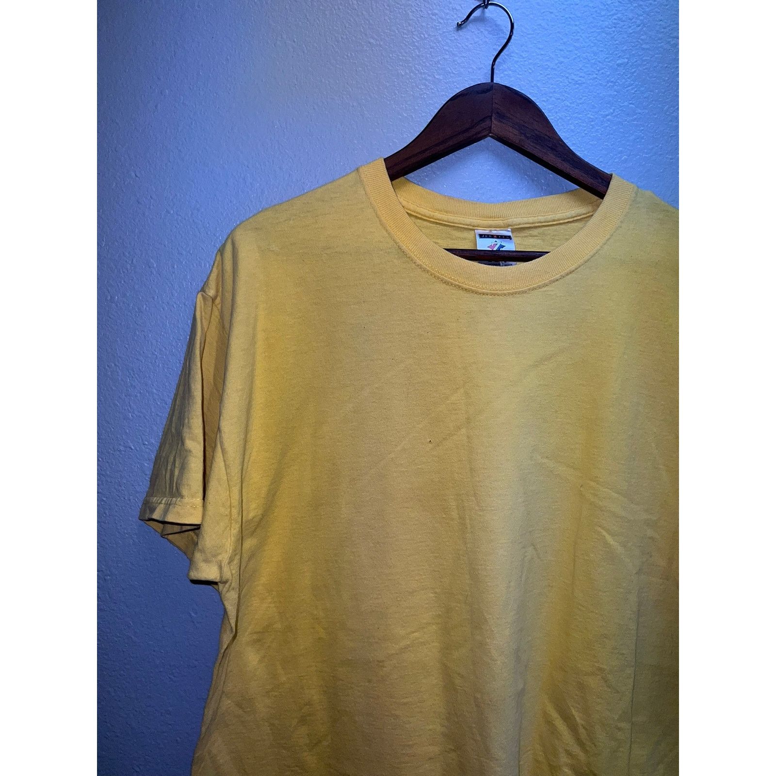 Jerzees Y2K Jerzees Heavyweight Cotton Yellow Blank Shirt XL Size US XL / EU 56 / 4 - 3 Thumbnail
