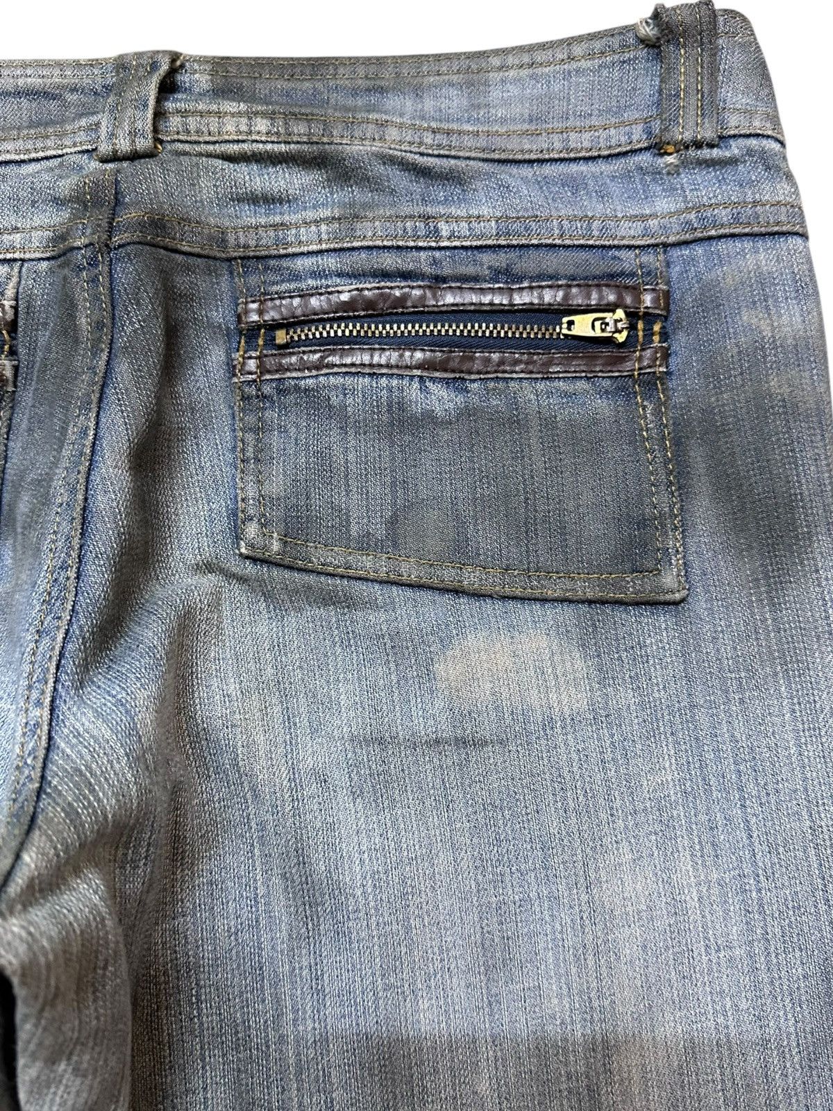 Japanese Brand Vintage Pozzyrap Flare Bootcut Ignite Flame Bush Pants Denim Size US 32 / EU 48 - 9 Thumbnail