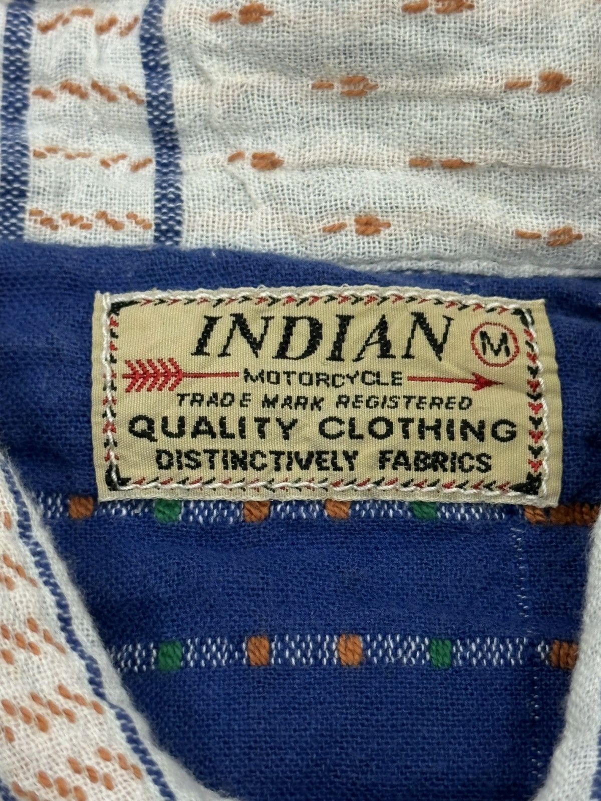 Indian Motorcycle Vintage Indian Motorcycle Western Snap Button Shirt L/S Size US M / EU 48-50 / 2 - 8 Thumbnail