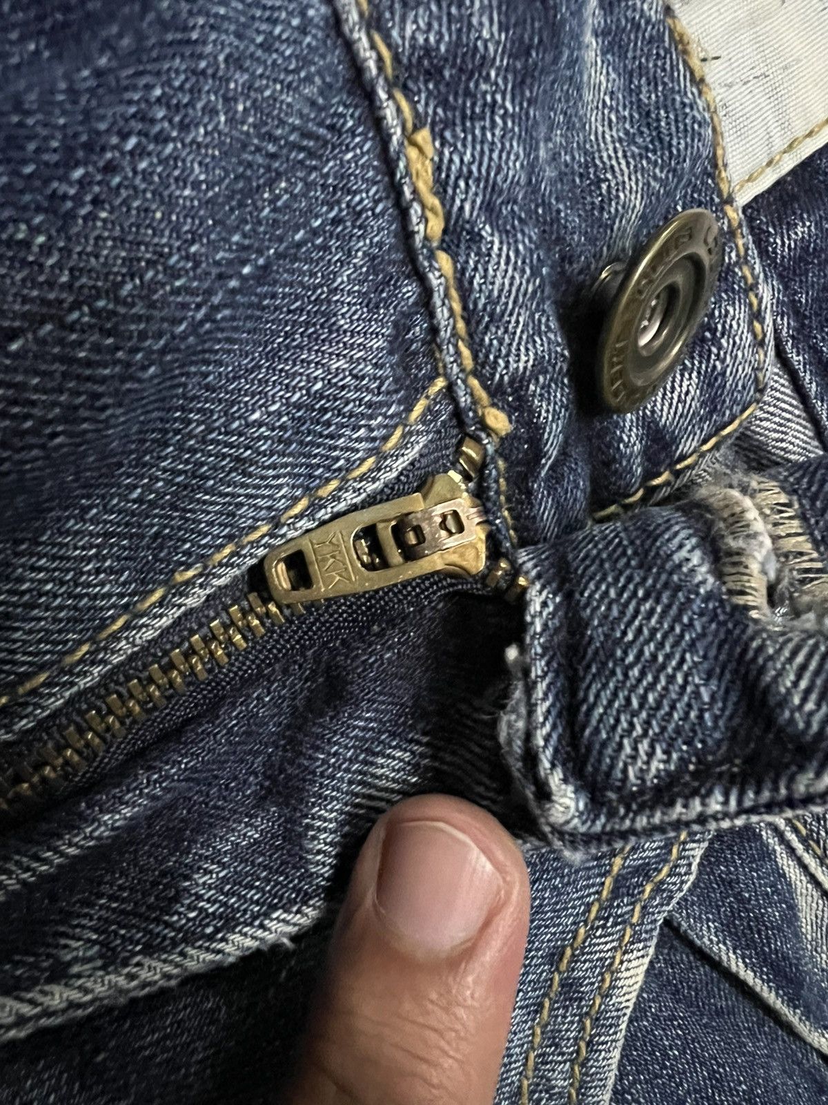 If Six Was Nine × Japanese Brand 🌈90s style Lolita Club By Concert Washed Zipper Jean Size US 32 / EU 48 - 15 Thumbnail