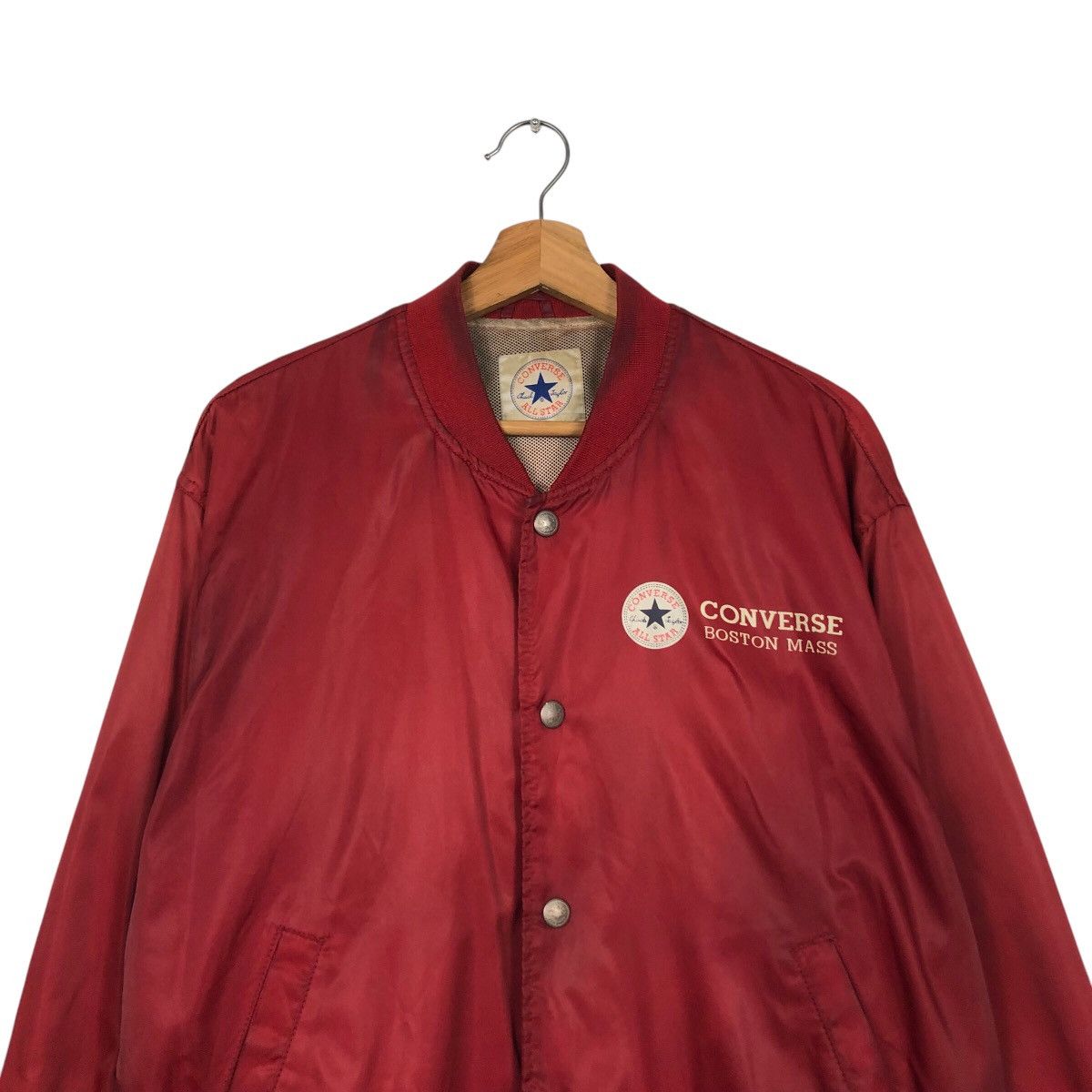 Japanese Brand 📌Vintage Bomber Jacket Converse All Star Boston Mass Usa Size US M / EU 48-50 / 2 - 5 Thumbnail