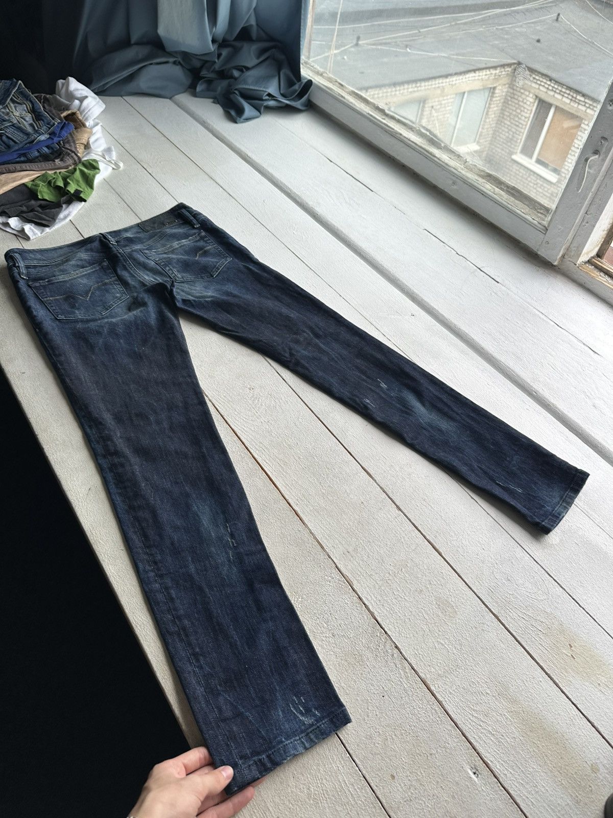 Diesel 🚨Gothic Diesel Regular Slim relax Flared Jeans Womens Size 31" - 8 Thumbnail