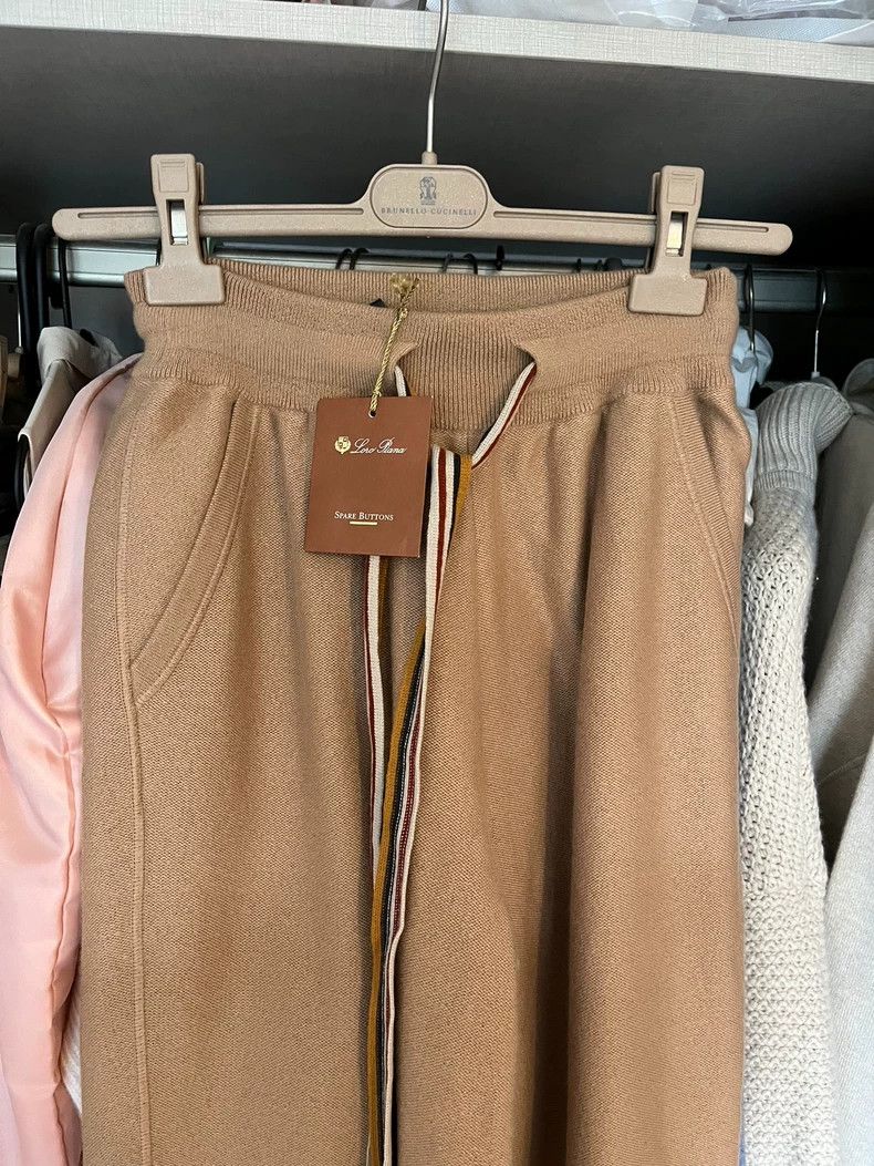 Loro Piana LORO PIANA cashmere wide leg pants Size 27" / US 4 / IT 40 - 2 Thumbnail