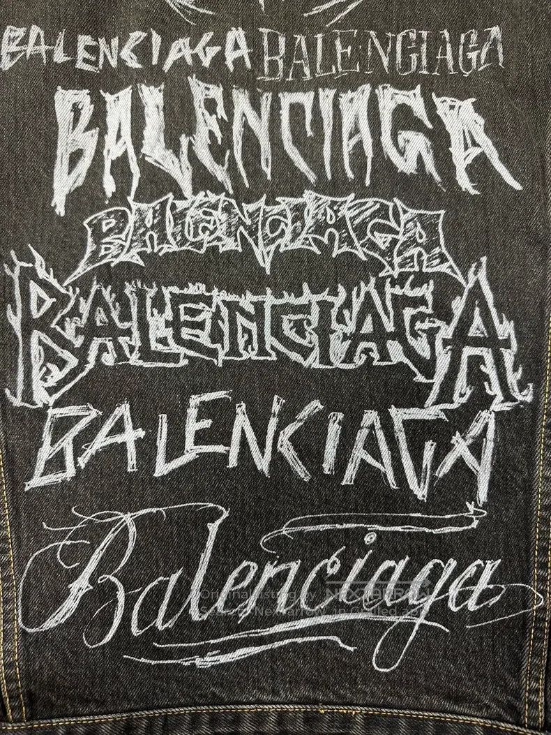 Balenciaga Balenciaga Patterned Single Button Long Sleeve Jacket Size US XS / EU 42 / 0 - 3 Thumbnail
