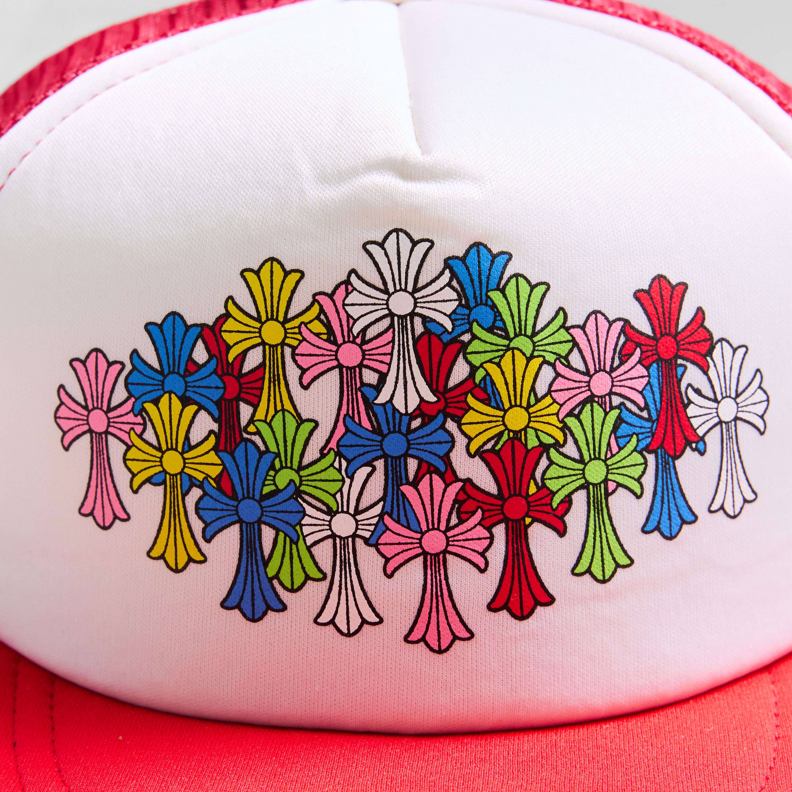 Chrome Hearts CHROME HEARTS King Taco Multicolor Cross Trucker Hat Size ONE SIZE - 2 Thumbnail