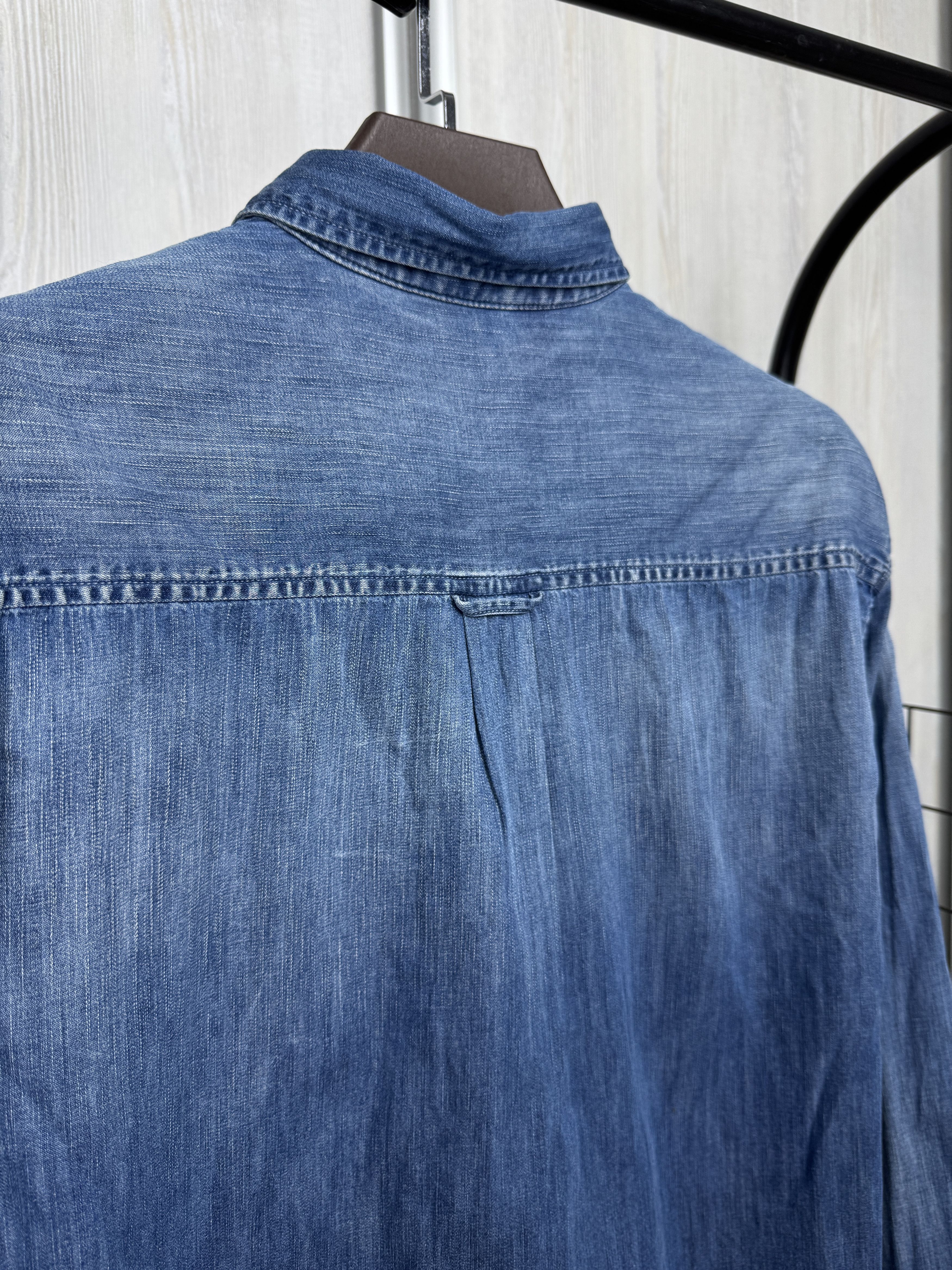Carhartt Carhartt vintage blue denim button up pocket L/S Civil Shirt Size US XL / EU 56 / 4 - 8 Thumbnail