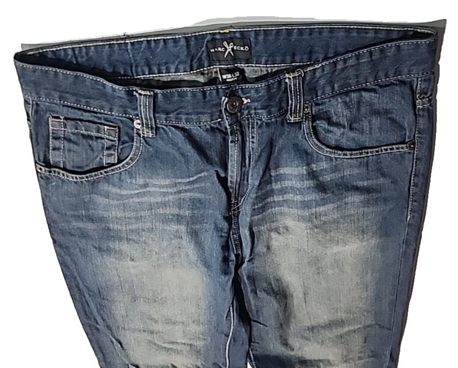 Ecko Unltd. Marc Ecko Blue Jeans Relaxed Fit Boot Cut Actual 38Wx32L Size US 38 / EU 54 - 12 Thumbnail