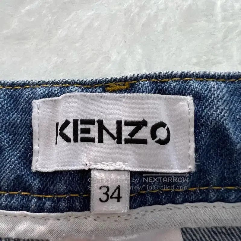 Kenzo KENZO Summer Blue Cotton Mini Skirt . Size 26" / US 2 / IT 38 - 3 Thumbnail