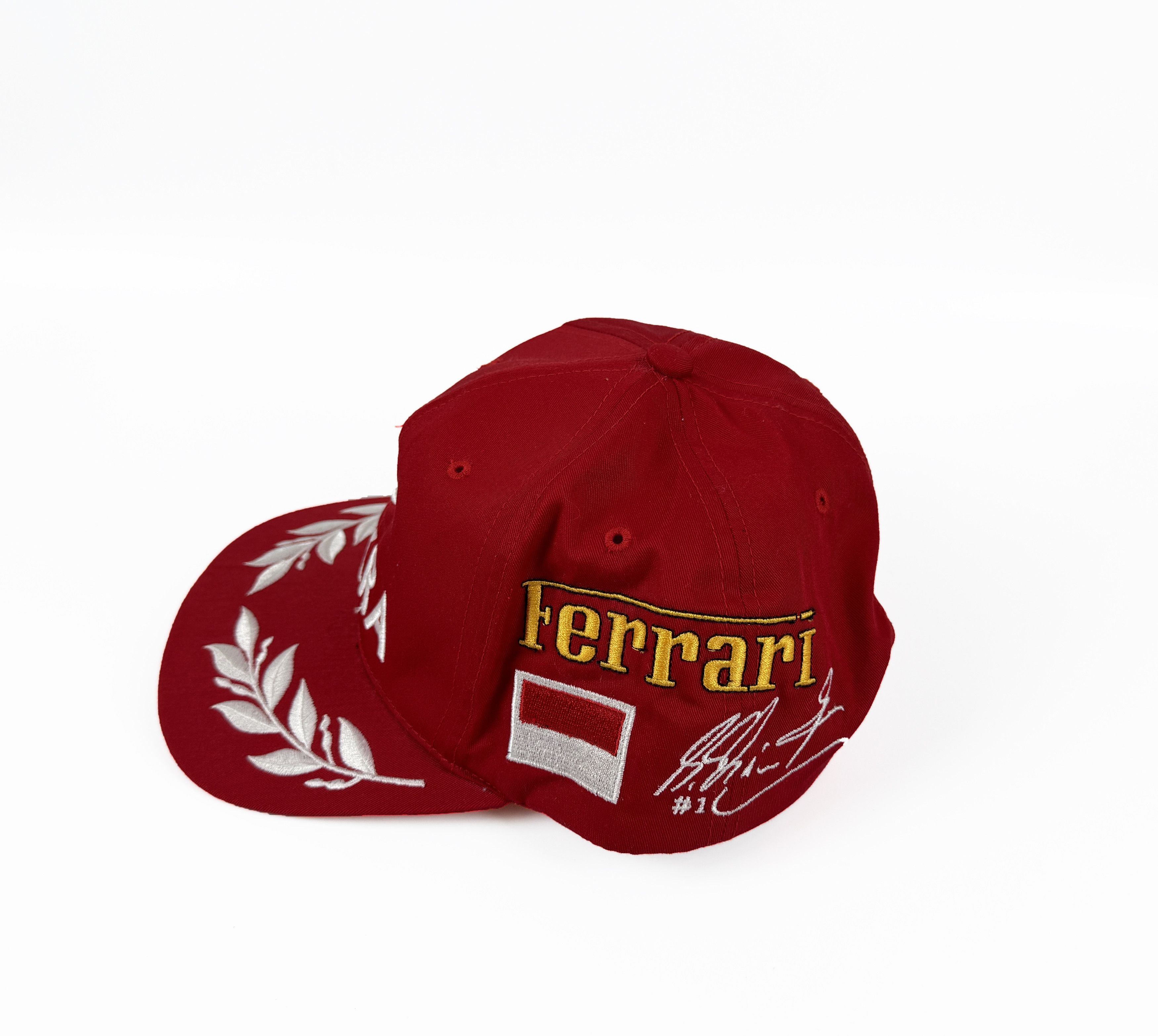 Vintage RARE Vtg Michael Schumacher 1 FERRARI DEKRA Formula 1 Cap Size ONE SIZE - 3 Thumbnail