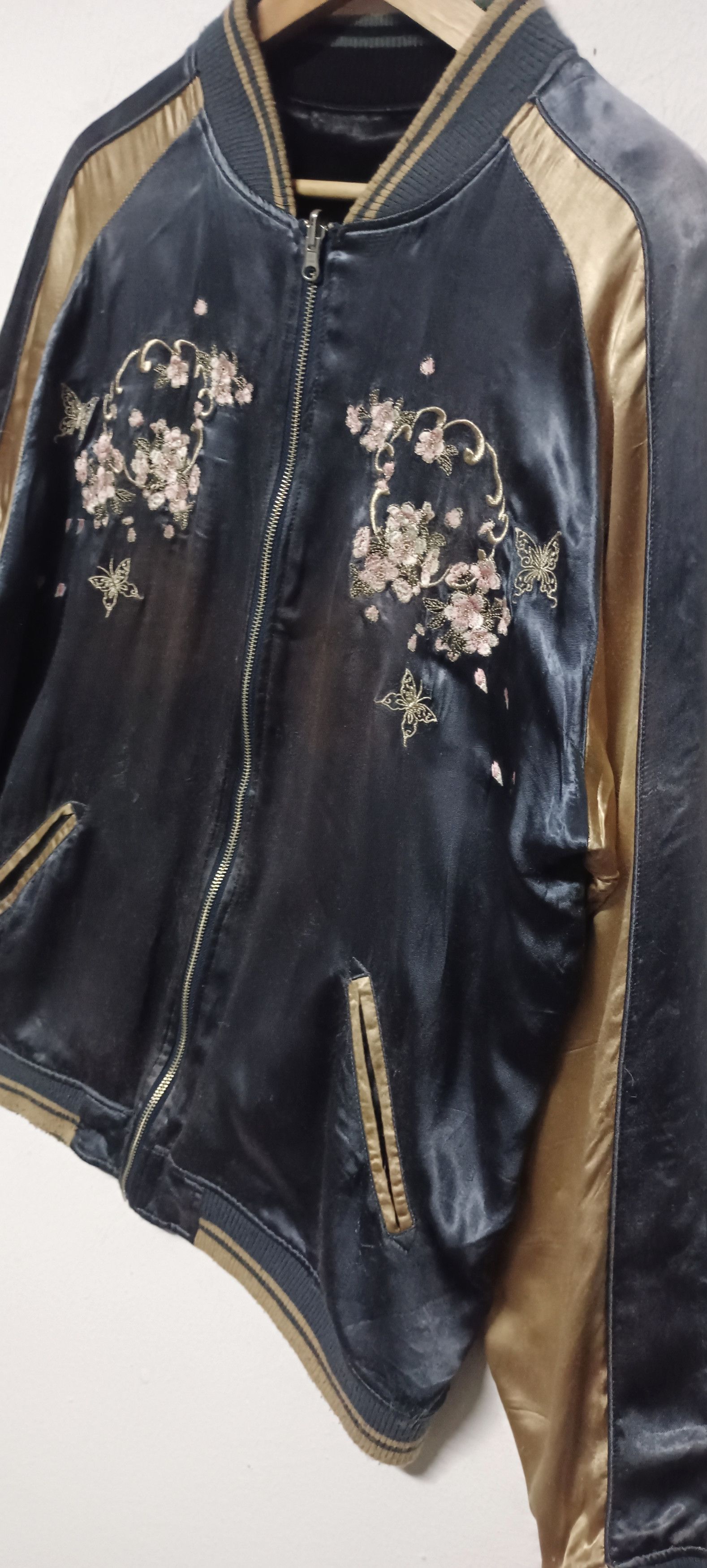 Japanese Brand 💥Batto Musume Yakuza Kimono Women Reversible Sukajan Size US XXL / EU 58 / 5 - 13 Thumbnail