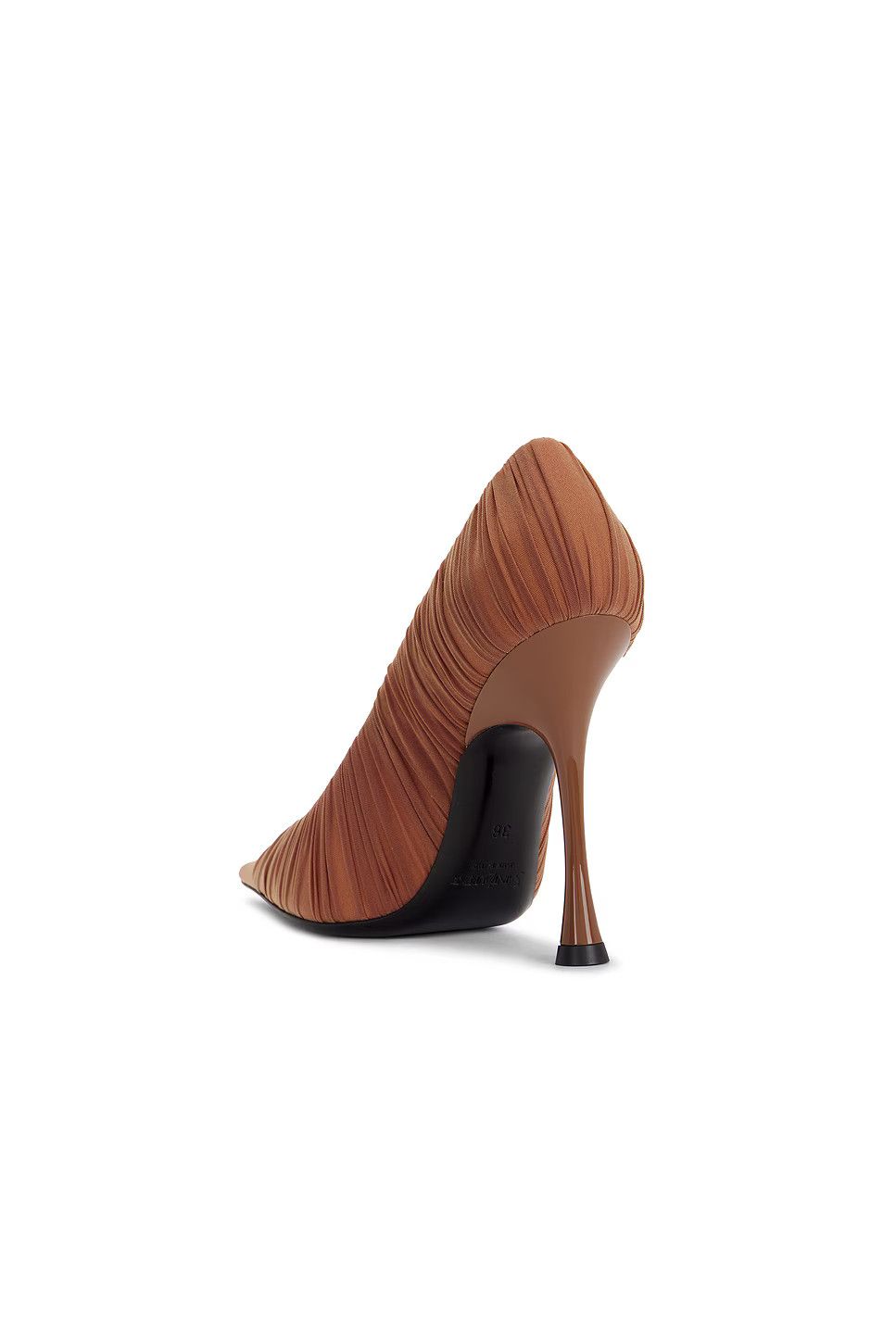 Saint Laurent Paris o1tr1nto0326 805750 Emmanuelle Pumps Heels in Draped Jersey Size US 7 / IT 37 - 3 Thumbnail