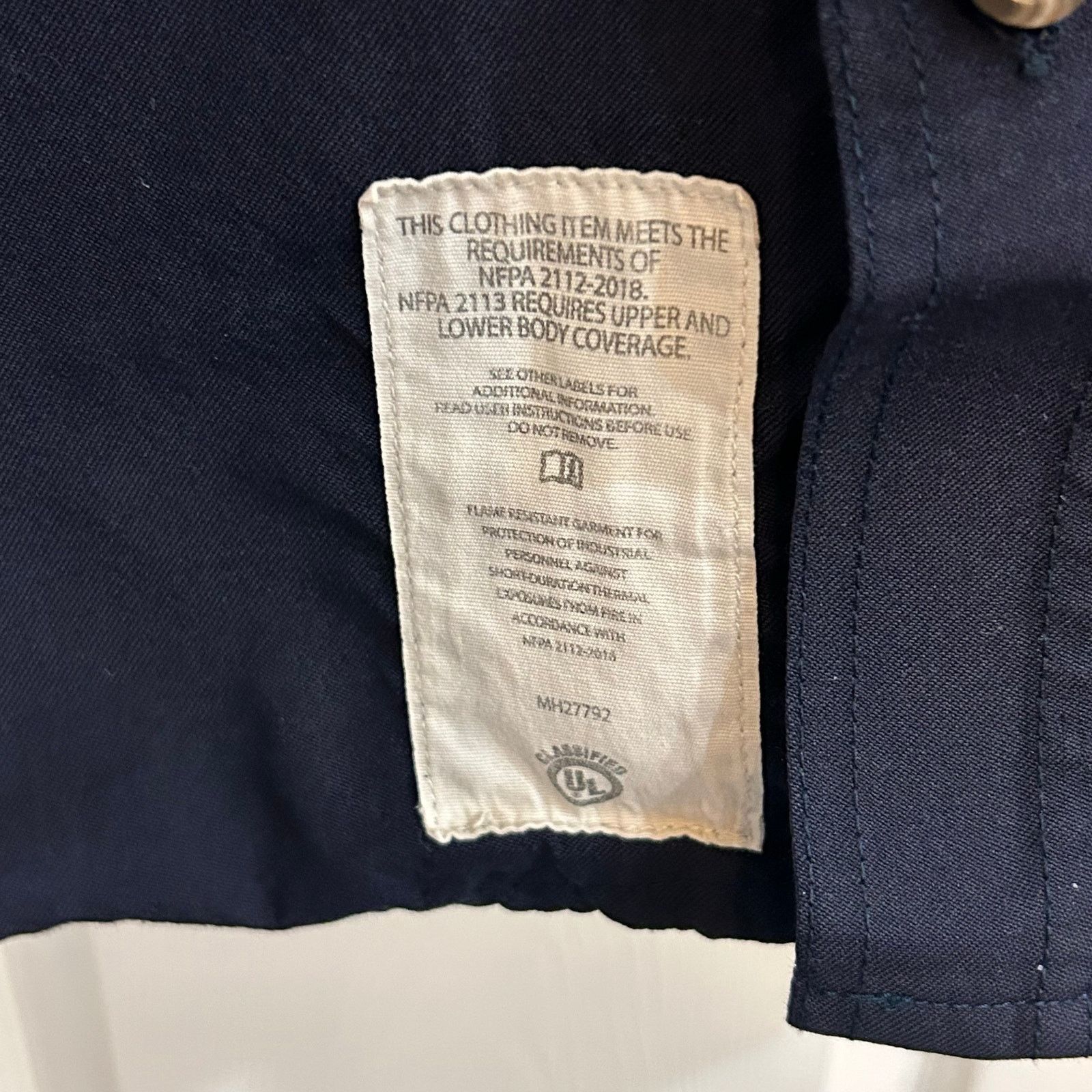 Carhartt Carhartt FR XL Button Up Work Shirt Blue Origin Size US XL / EU 56 / 4 - 6 Thumbnail