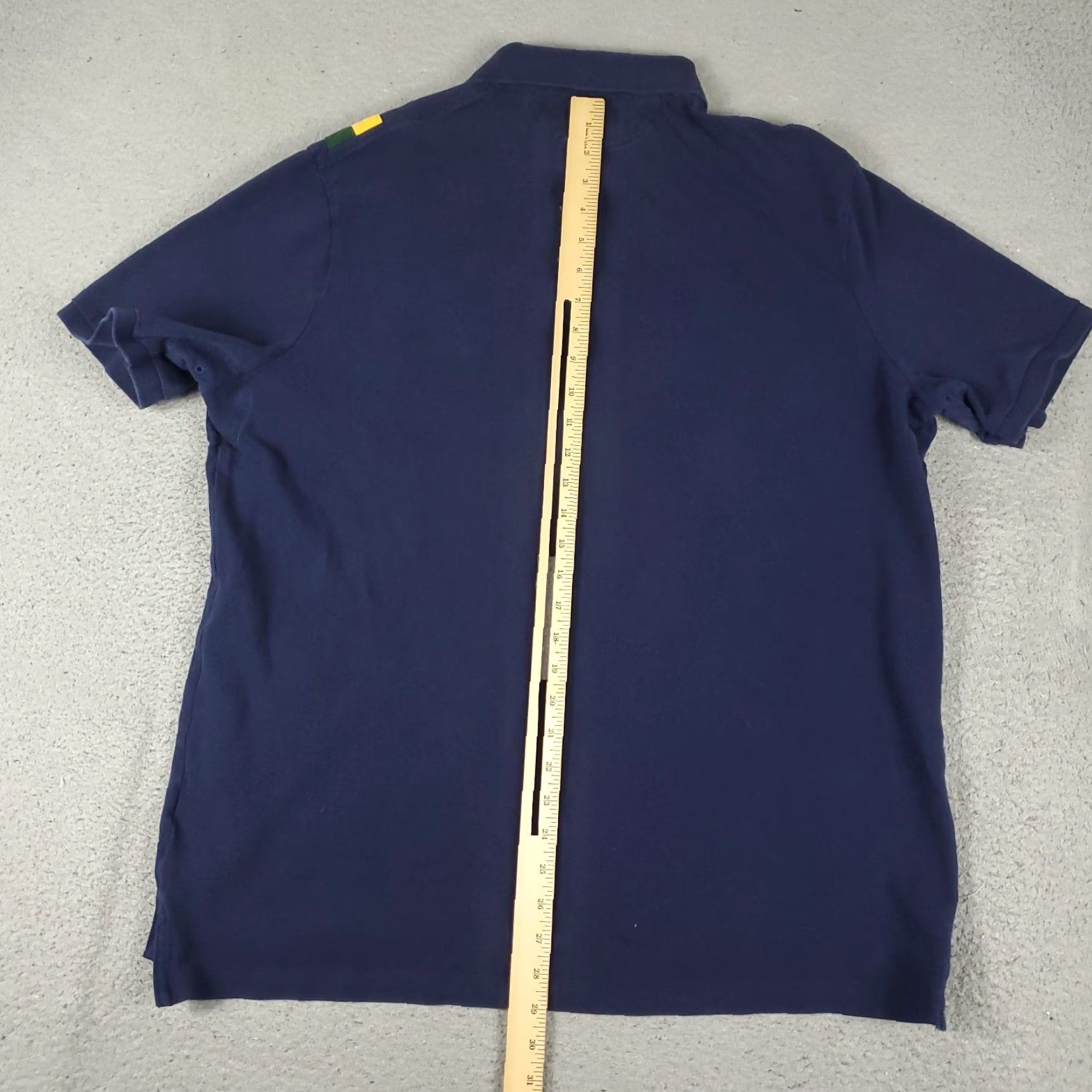Ralph Lauren Ralph Lauren Polo Shirt Mens XL Blue Shield Patch Badge Short Sleeve Shirt Polo Size US XL / EU 56 / 4 - 5 Thumbnail