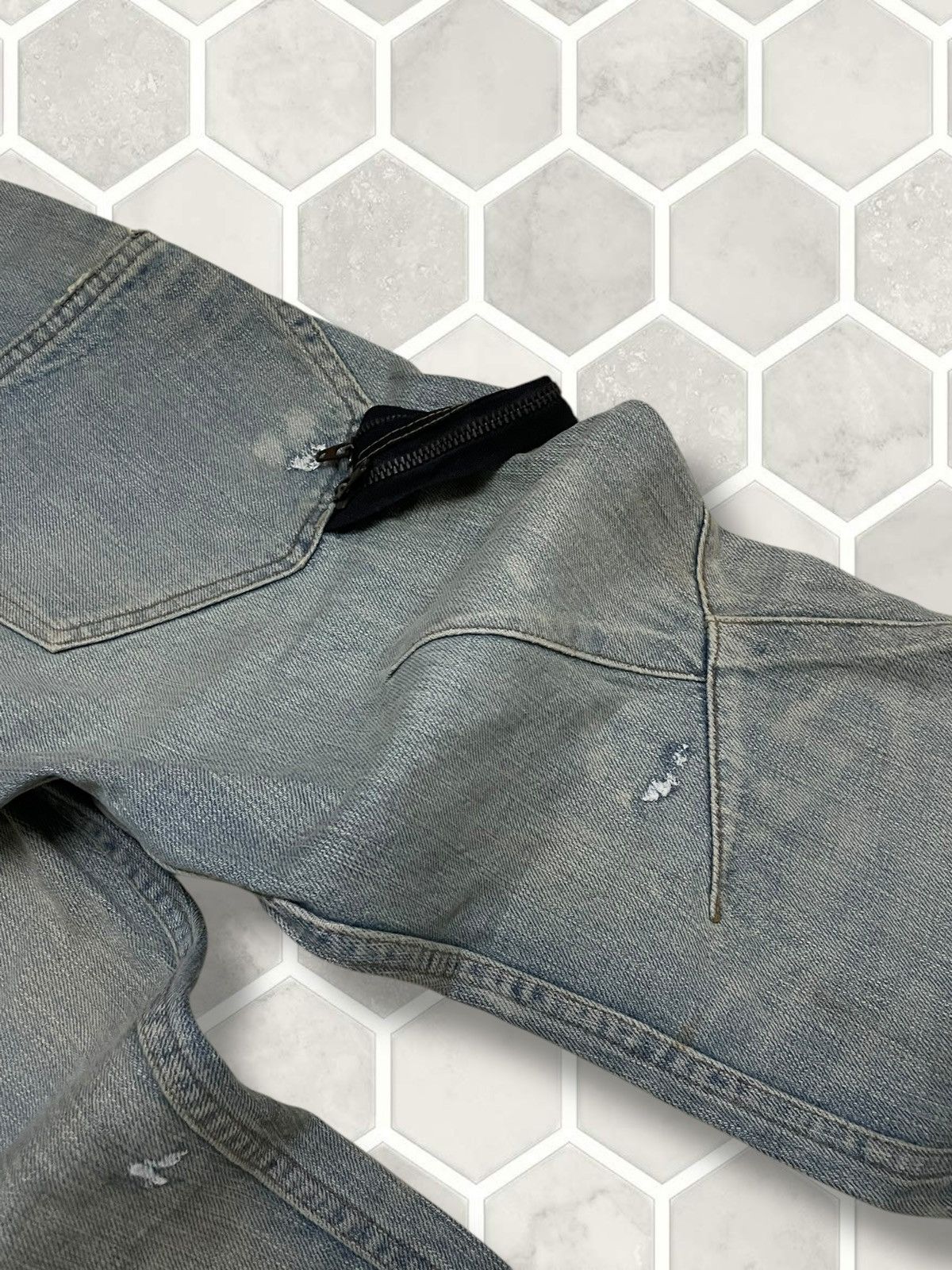 Tornado Mart Vintage Original Designer Japan RNA Punk Mudwash Denim Size US 31 - 18 Thumbnail