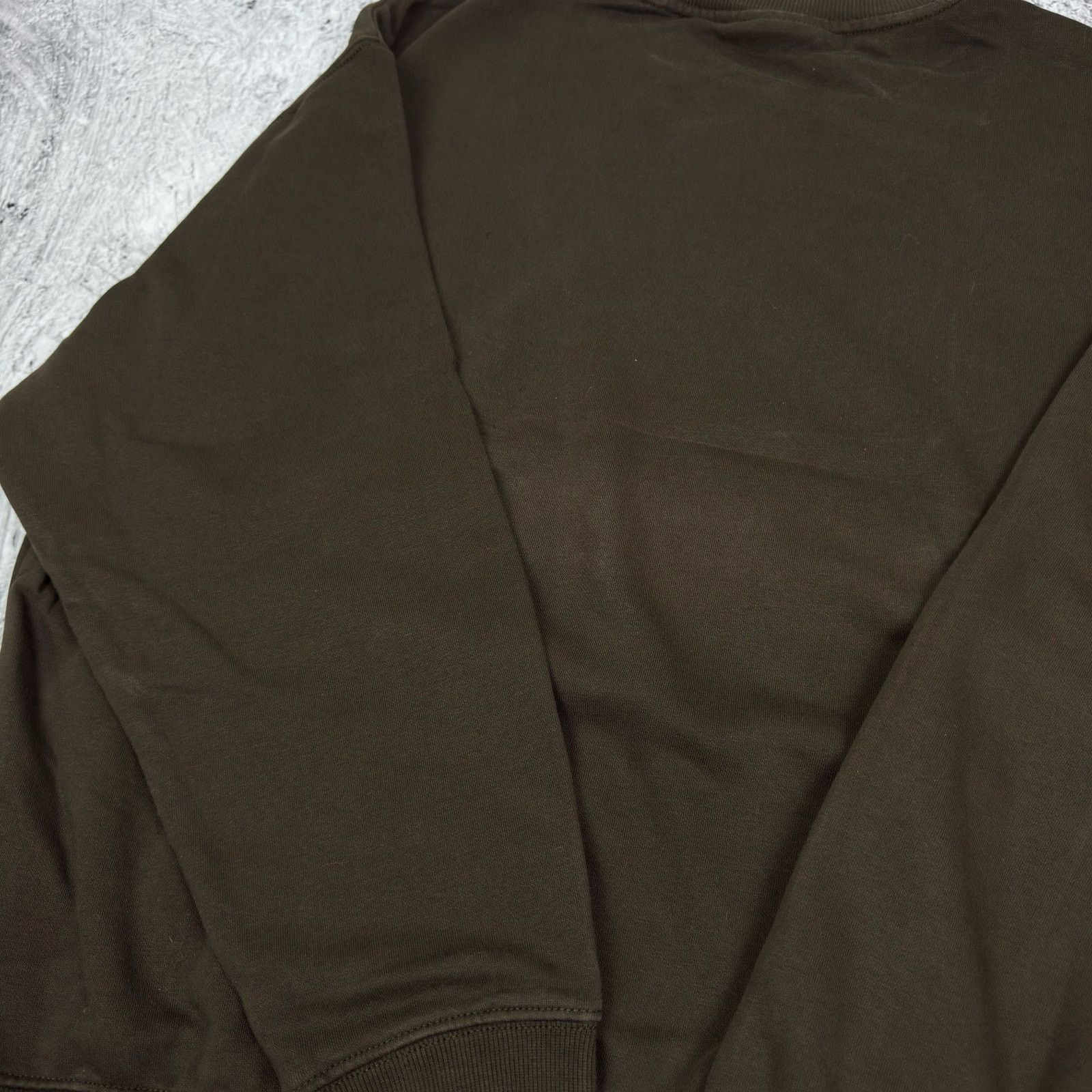 Weekday Weekday Mens Brown Cotton Fleece Pullover Blank Sweatshirt S Size US S / EU 44-46 / 1 - 6 Thumbnail