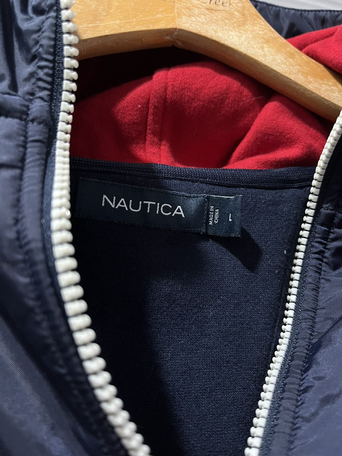 Nautica Nautica Navy Half-Zip Hoodie Size US L / EU 52-54 / 3 - 3 Thumbnail