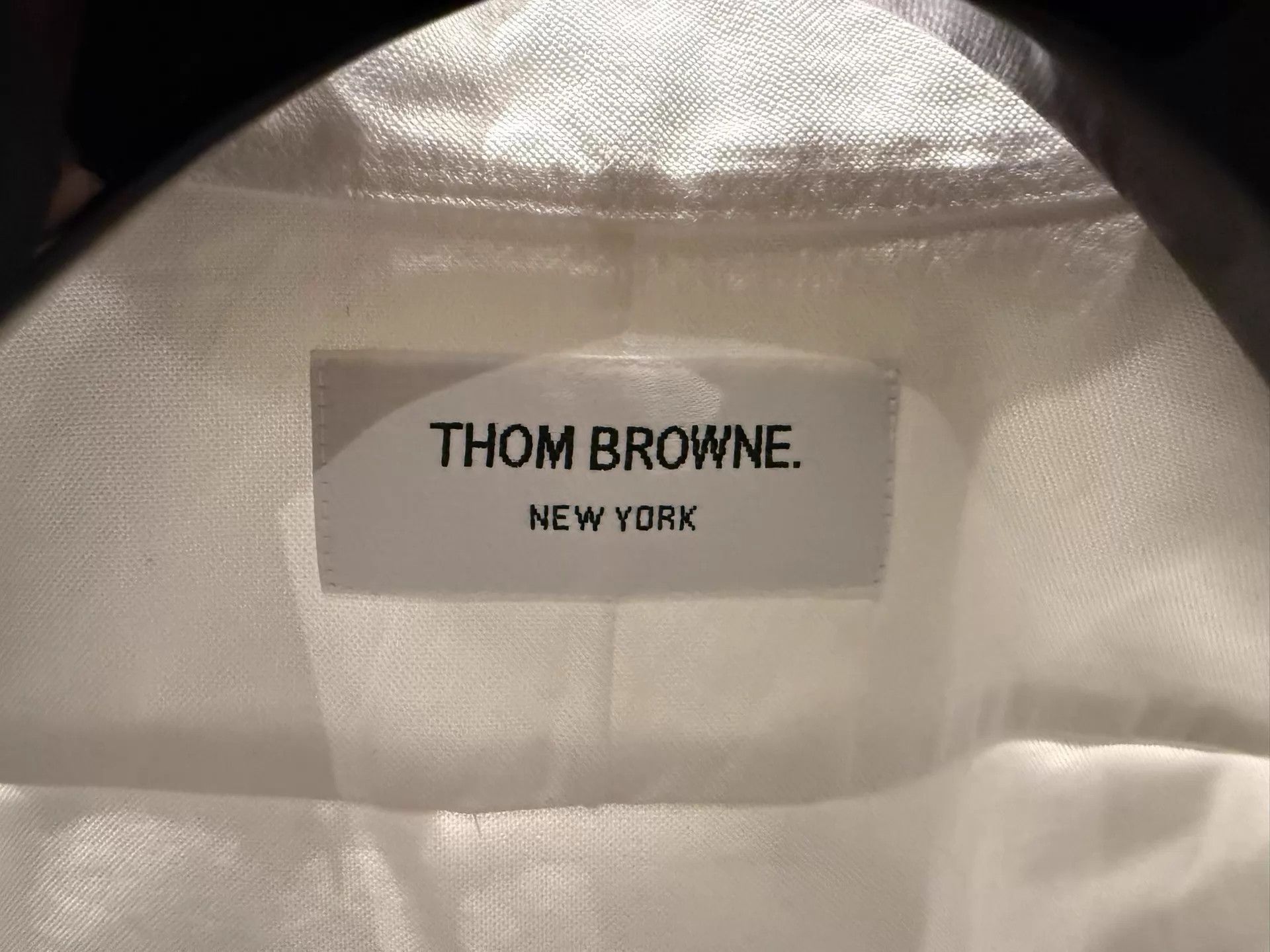 Thom Browne Thom Browne Classic Tri-Color White Oxford Shirt Size 3 Size US L / EU 52-54 / 3 - 3 Thumbnail