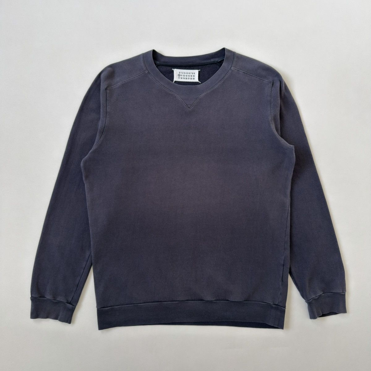 Maison Margiela S/S 10 ‘Faded’ Blue Cotton Sweat Shirt Size US M / EU 48-50 / 2 - 1 Thumbnail