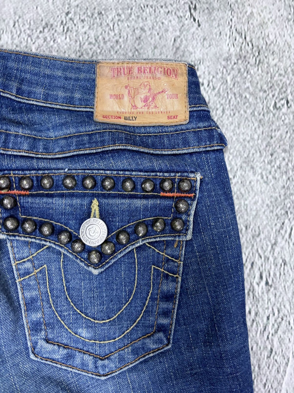 True Religion True Religion jeans studded blue flared Billy Size 24" / US 00 / IT 34 - 3 Thumbnail