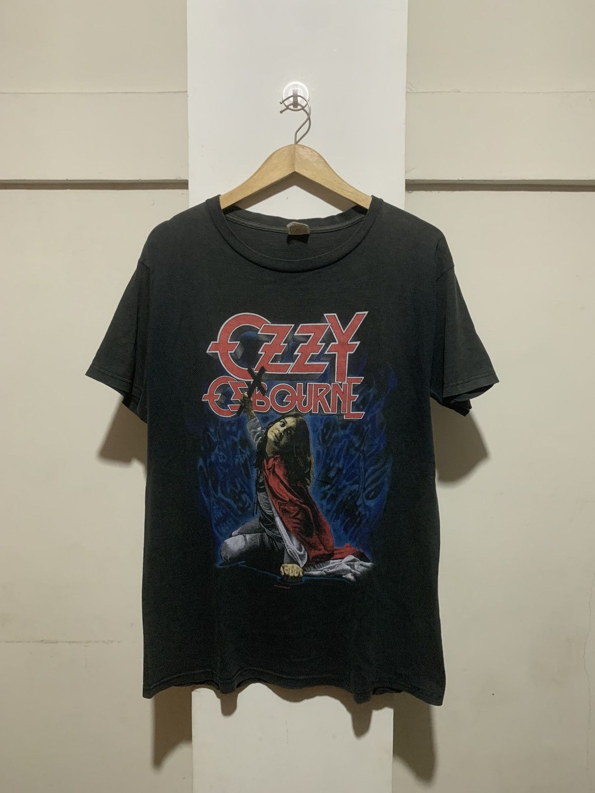 Black Sabbath × Supreme Vintage Rare Ozzy Osborne Blizzard Of Ozz 1991 T Shirt Size US L / EU 52-54 / 3 - 1 Thumbnail