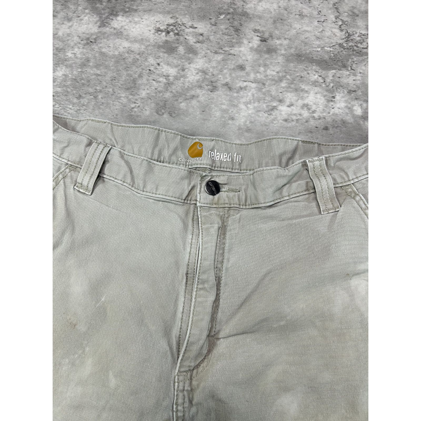 Carhartt Carhartt Relaxed Fit Canvas Work Wear Pocket Pants Size 37W Size US 37 - 3 Thumbnail